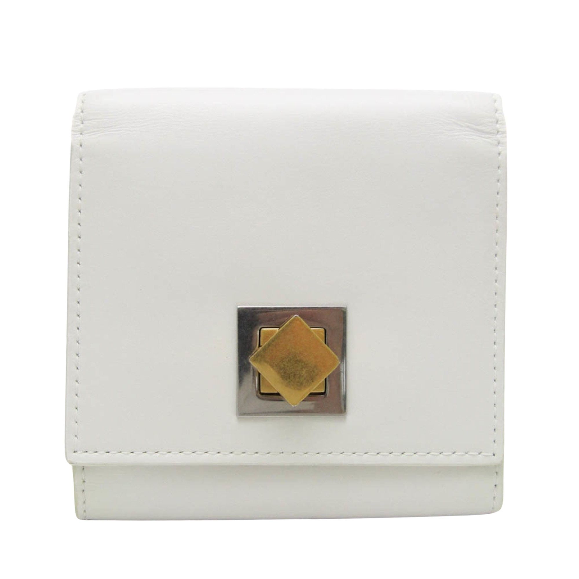 Bottega Veneta White Leather Wallet (Pre-Owned) Size ONE SIZE - 1 Thumbnail