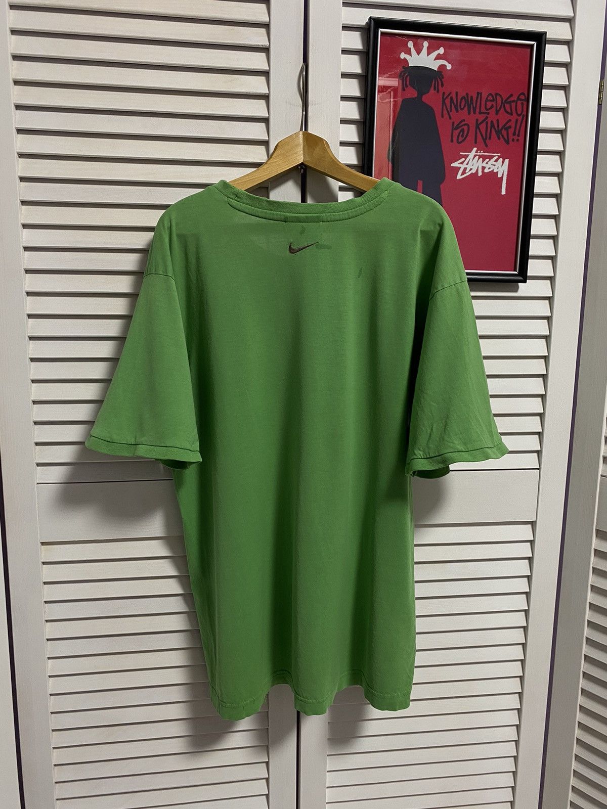 Nike Vintage T Shirt Tee Nike Big Swoosh Back Knit Mini Logo Size US XL / EU 56 / 4 - 3 Thumbnail