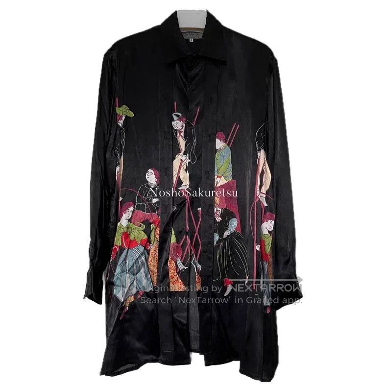 Yohji Yamamoto 2021 Reissue Print Long Shirt.