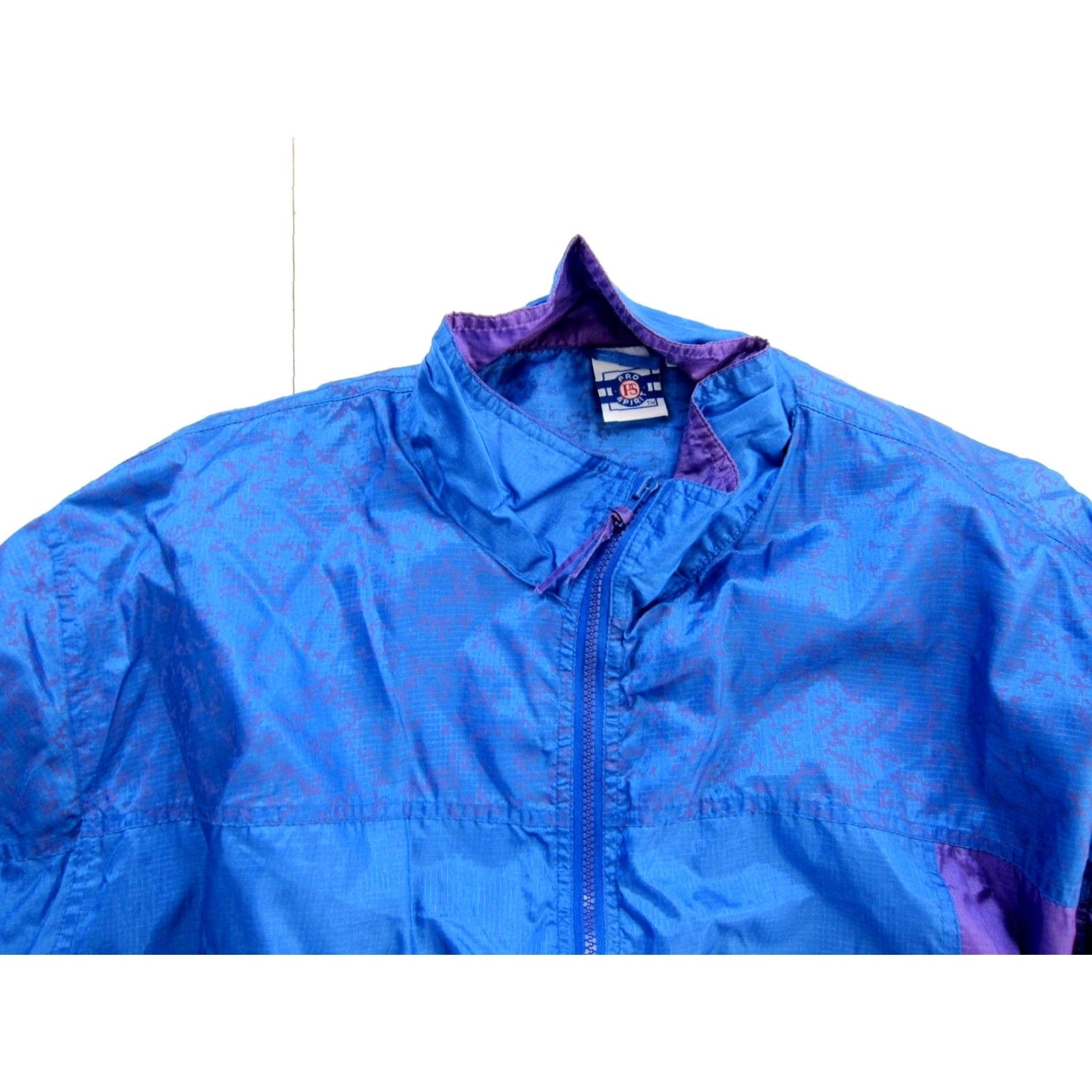 ESPIRIT VINTAGE Pro Spirit Windbreaker Jacket Men XL Purple Zip Windbreaker 90s Pockets Size US XL / EU 56 / 4 - 6 Thumbnail