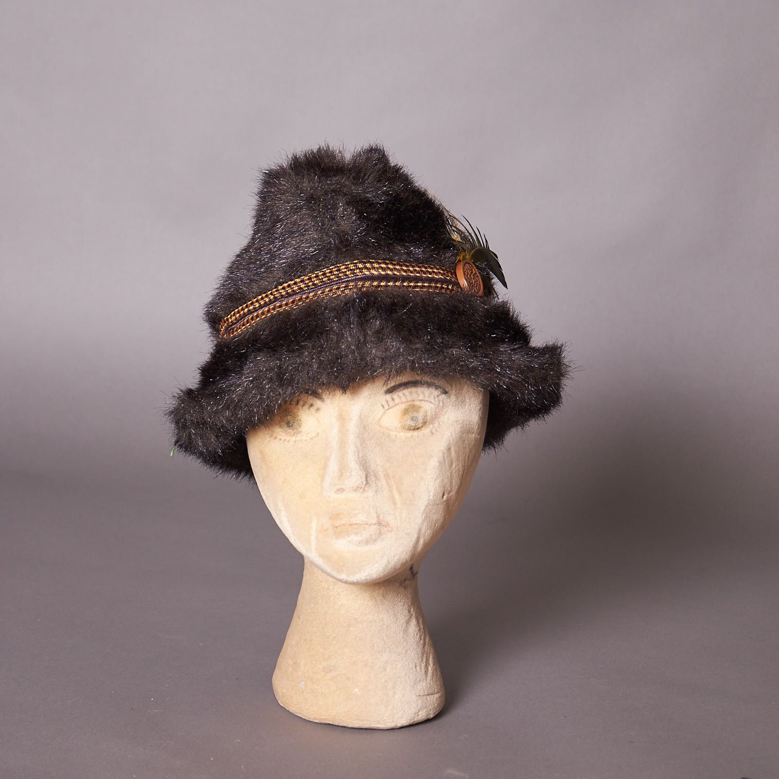 Vintage Vintage 1970s Faux Fur Winter Fedora Hat Ear Flaps Size ONE SIZE - 5 Thumbnail