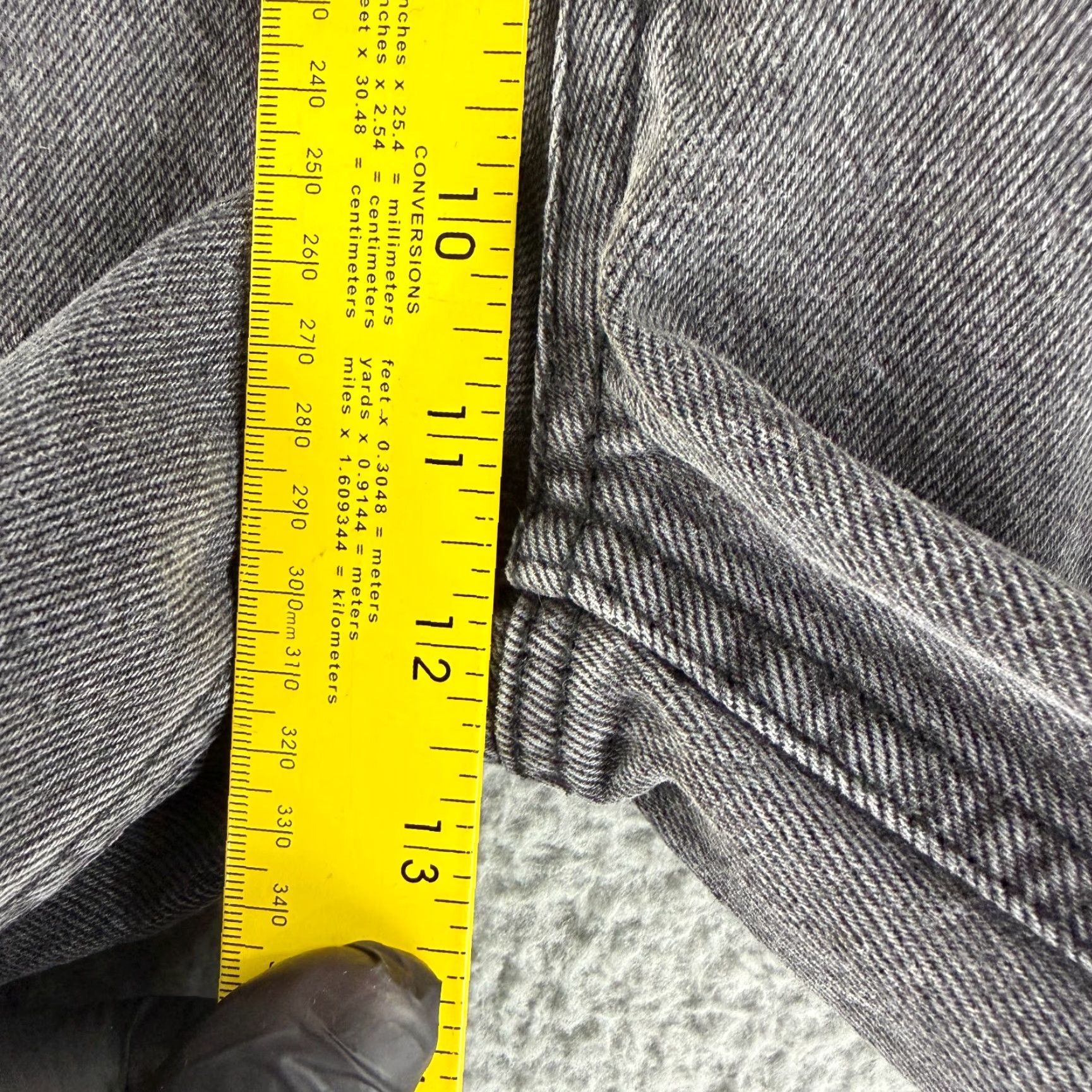 Empyre Empyre Tori Jeans Womens Size 2 Black Denim Baggy High-Rise Straight Leg Jeans Size 26" / US 2 / IT 38 - 7 Thumbnail