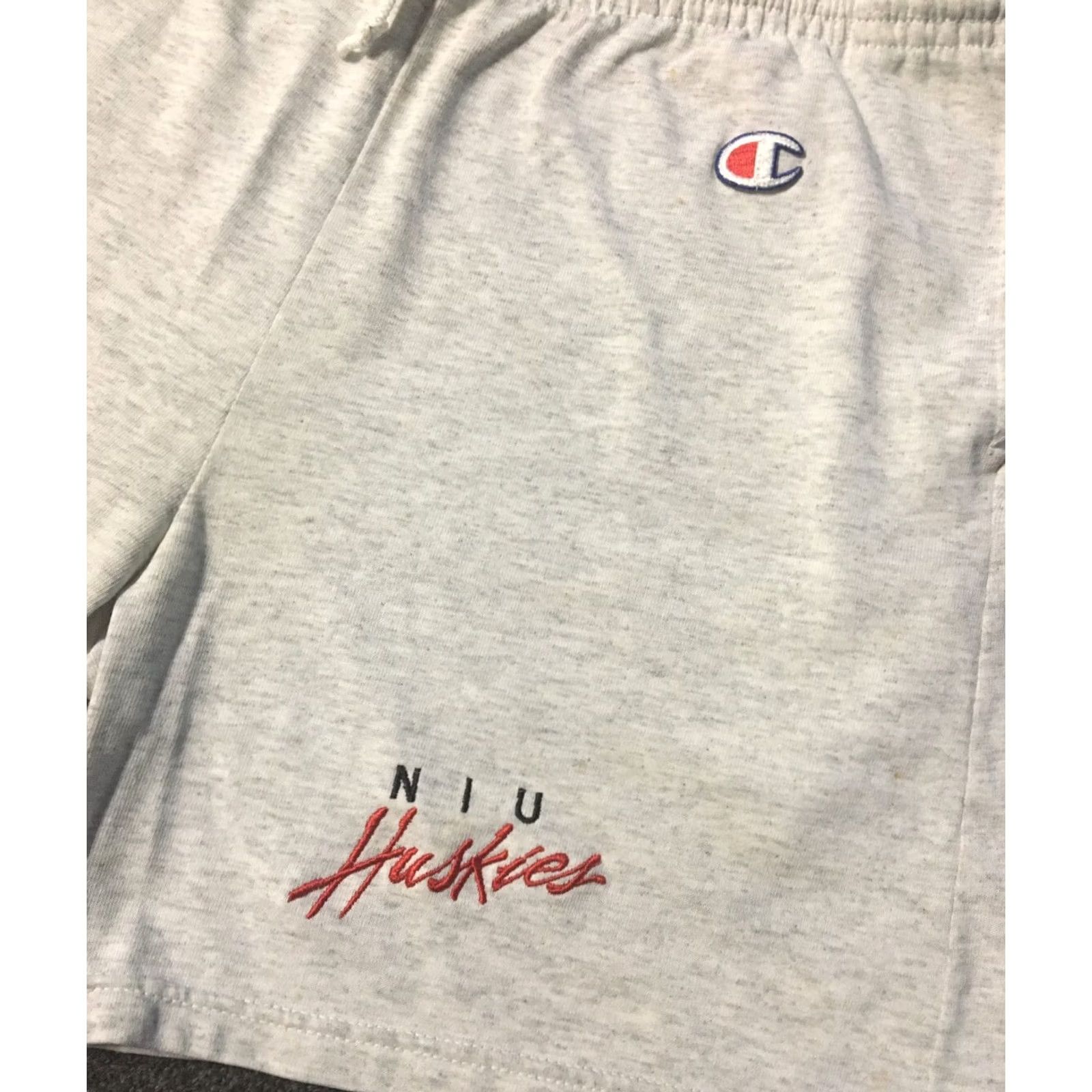 Champion VINTAGE Champion NIU Huskies Faded Shorts XL Men Gray 80s 90s Athletic USA Grunge Nautical Colleg e Track & Field Size US 36 / EU 52 - 5 Thumbnail