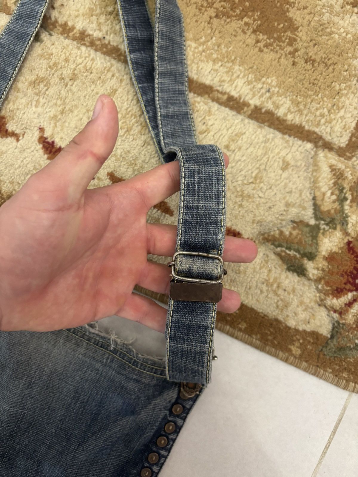 Evisu Rare EVISU Denim Shoulder Bag Vintage Y2K Japanese Size ONE SIZE - 12 Thumbnail