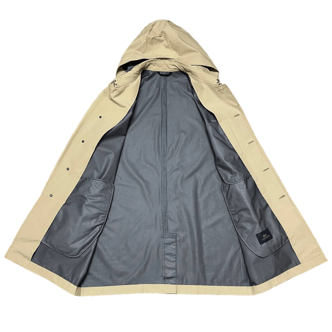 Japanese Brand Vintage Lacoste Trench Coat Detachable Hood Size US M / EU 48-50 / 2 - 8 Thumbnail