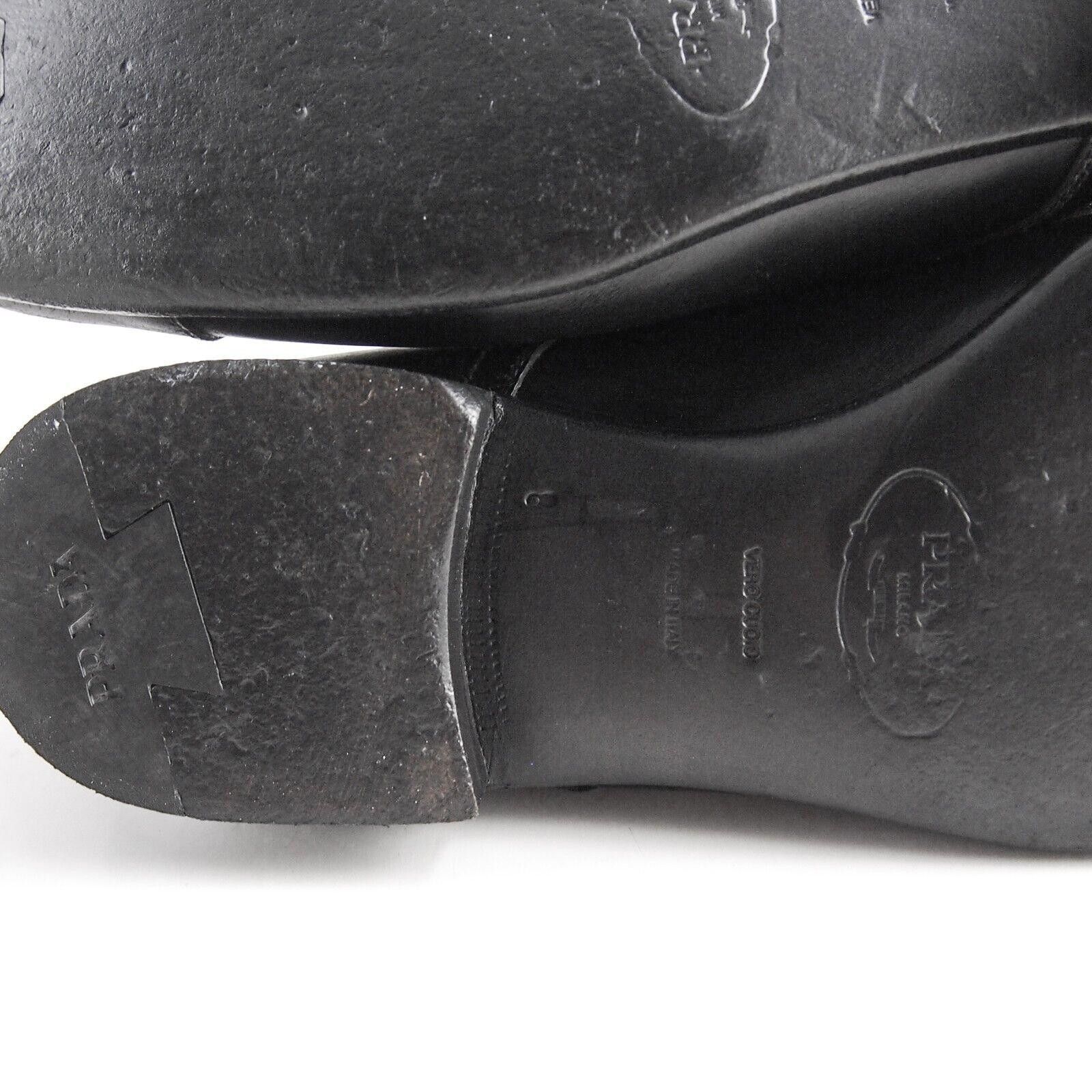 Prada Prada Cap Toe Oxfords 2E2719 Black Leather Mens US 9 EU 42 Size US 9 / EU 42 - 9 Thumbnail