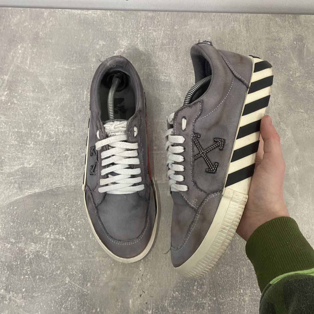Off-White Off White Sneakers Low Top Vulcanized Size US 10 / EU 43 - 3 Thumbnail
