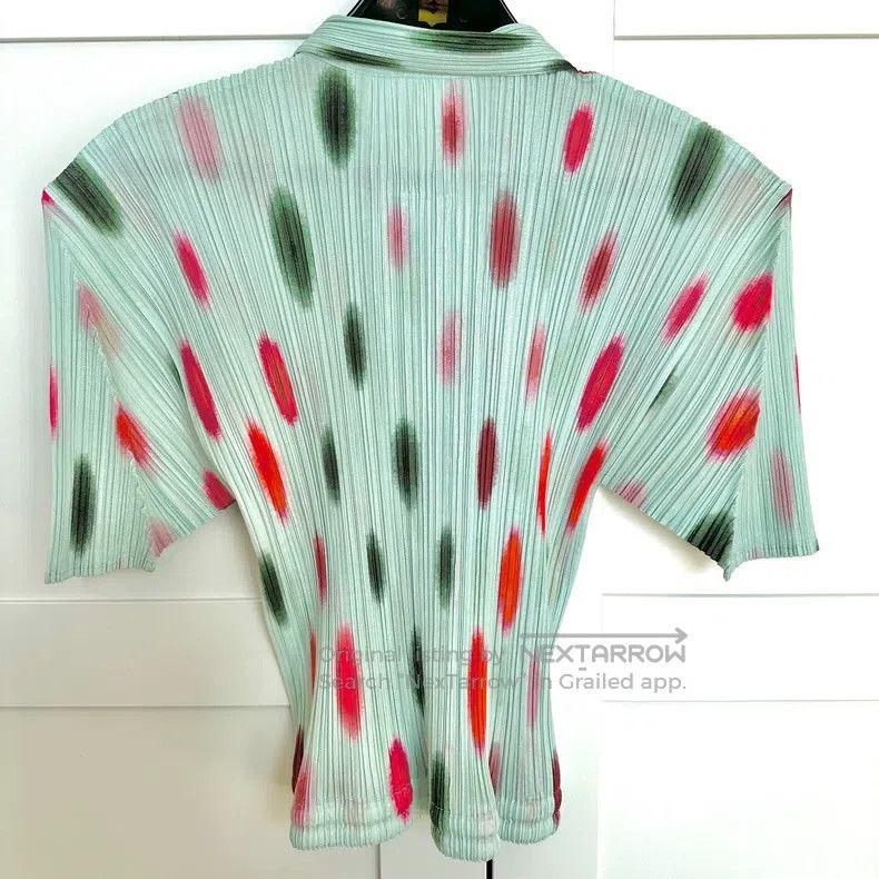 Issey Miyake Issey Miyake Raindrop Polka Dot Colorful Top Size L / US 10 / IT 46 - 4 Thumbnail