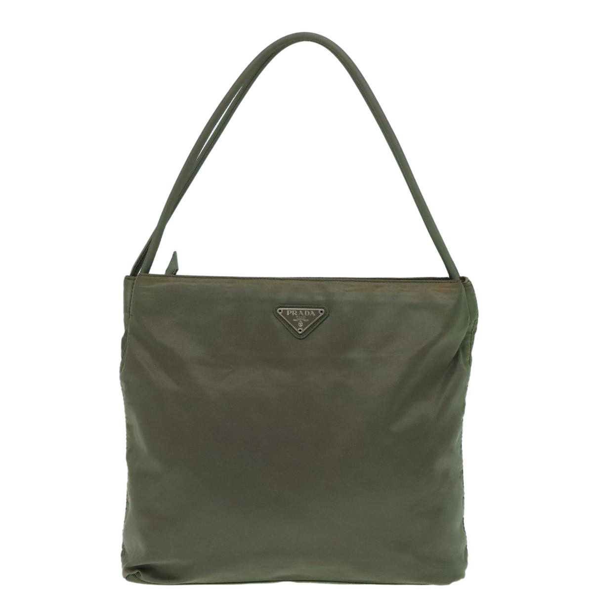 Prada Khaki Synthetic Tote Bag (Pre-Owned) Size ONE SIZE - 1 Thumbnail