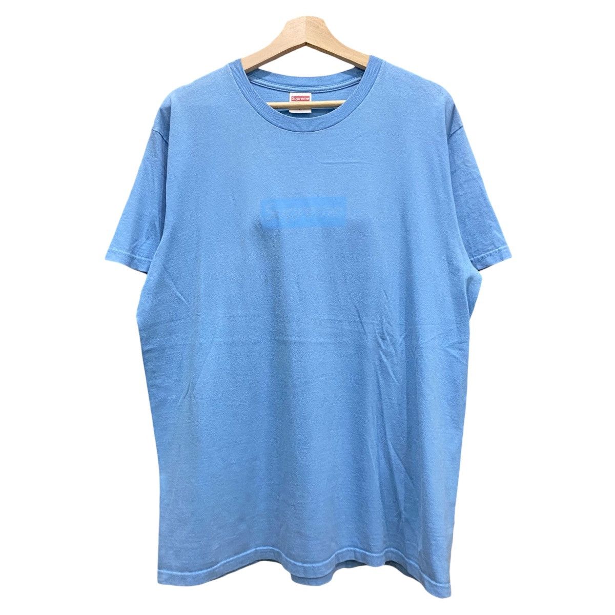 Supreme Supreme Tonal Box Logo Tee Light Blue Archive Size US L / EU 52-54 / 3 - 1 Thumbnail