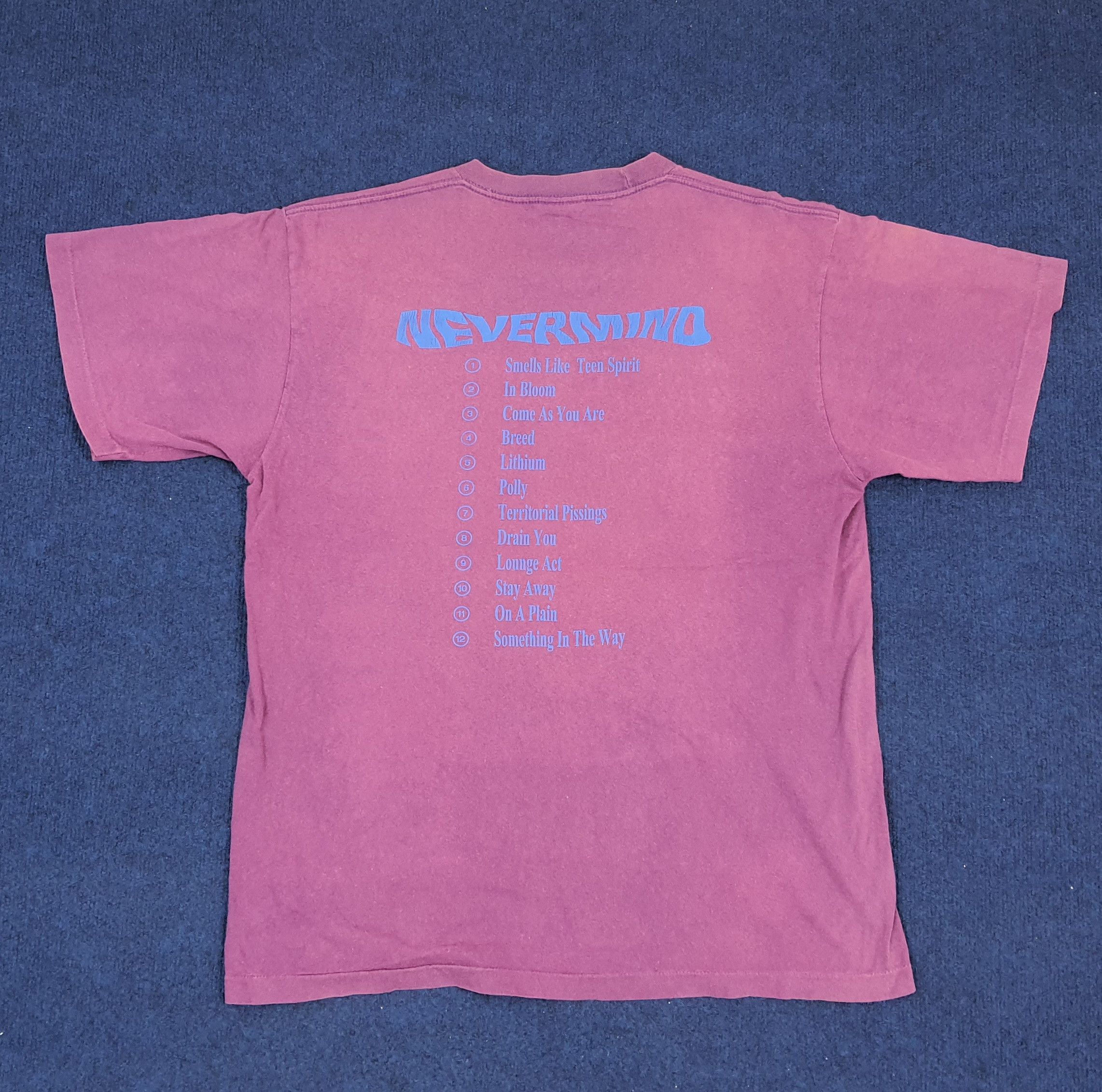 Band Tees × Vintage Vintage Nirvana Nevermind Album Tracklist Photo Tee Size US L / EU 52-54 / 3 - 3 Thumbnail