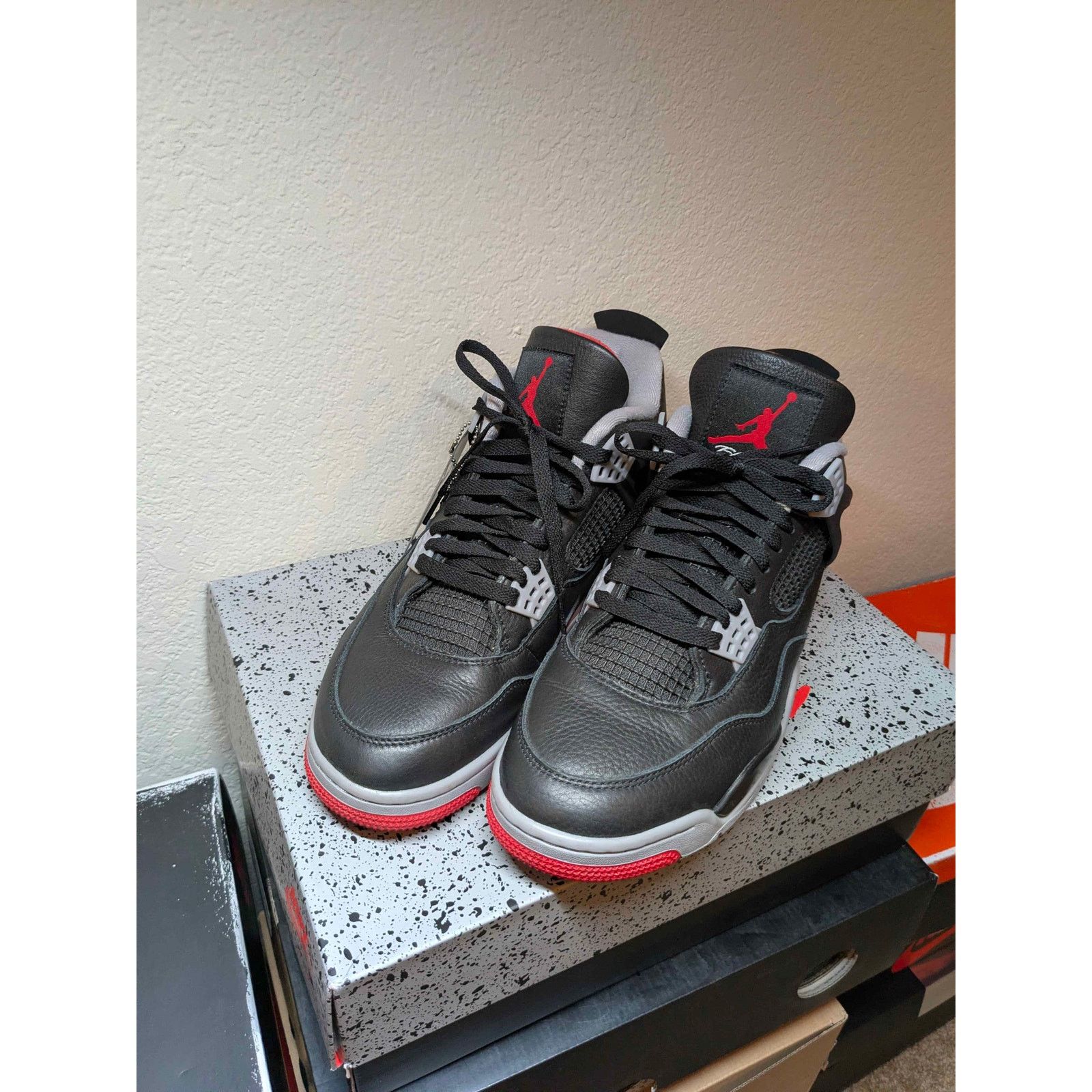 Jordan Brand Air Jordan 4 Retro Bred Reimagined Size 10.5 w/ OG Box 2024 Size US 10.5 / EU 43-44 - 2 Thumbnail