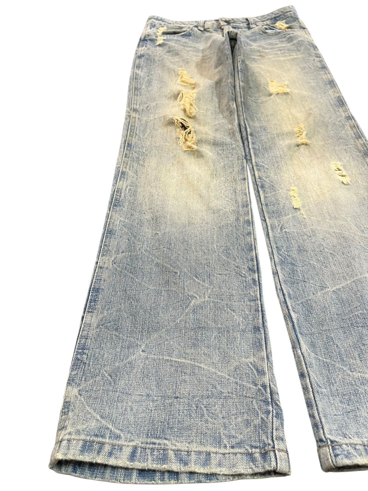 Japanese Brand Vintage Mystic Jeans Mudwash Distressed Denim Size US 30 / EU 46 - 3 Thumbnail