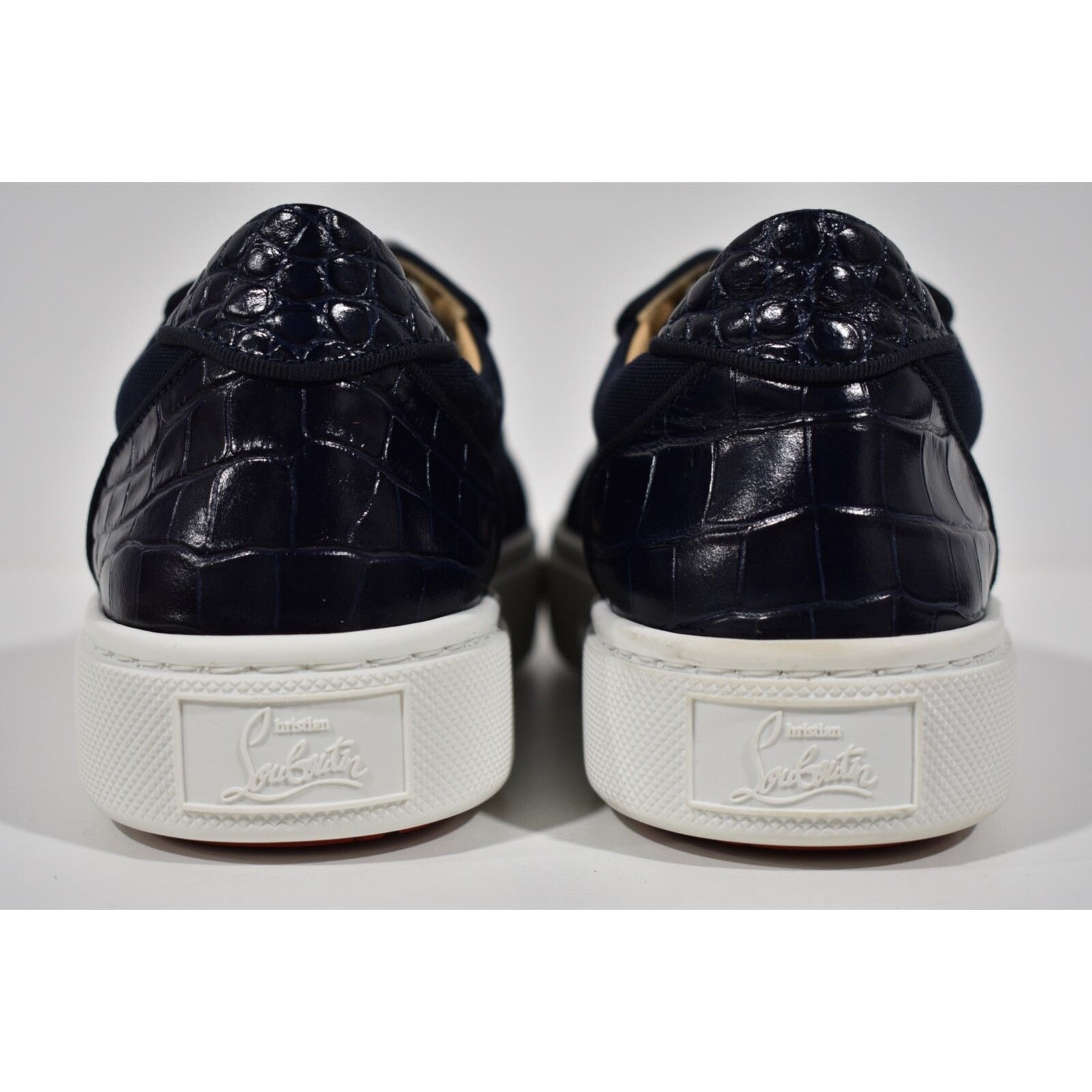 Christian Louboutin Christian Louboutin Blue Flat Lace Up Low Top Sneaker 36.5 Size US 6.5 / IT 36.5 - 10 Thumbnail