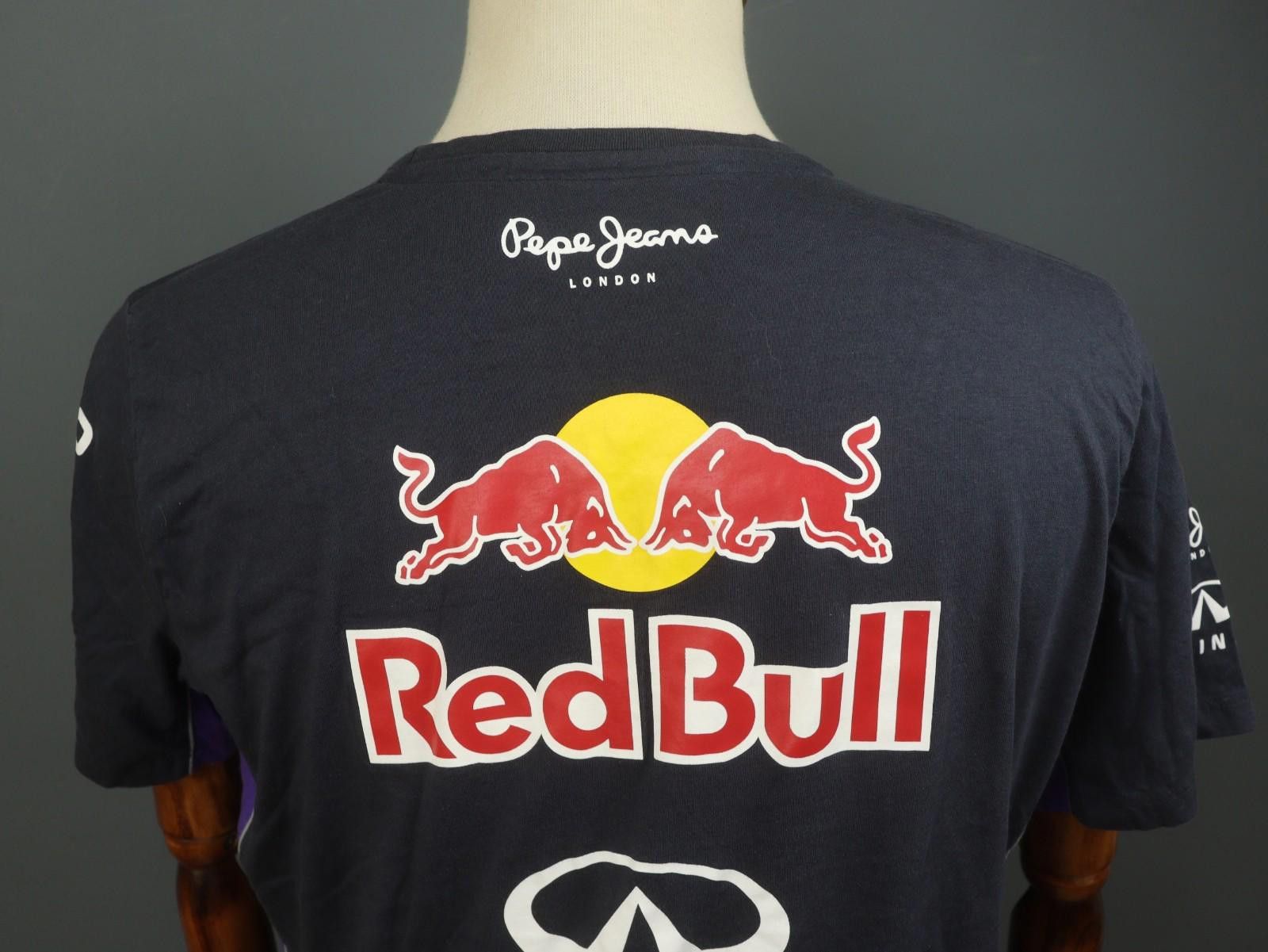 Designer Pepe Jeans London Navy Crew Red Bull Racing Shirt Size 2XL Size ONE SIZE - 11 Thumbnail