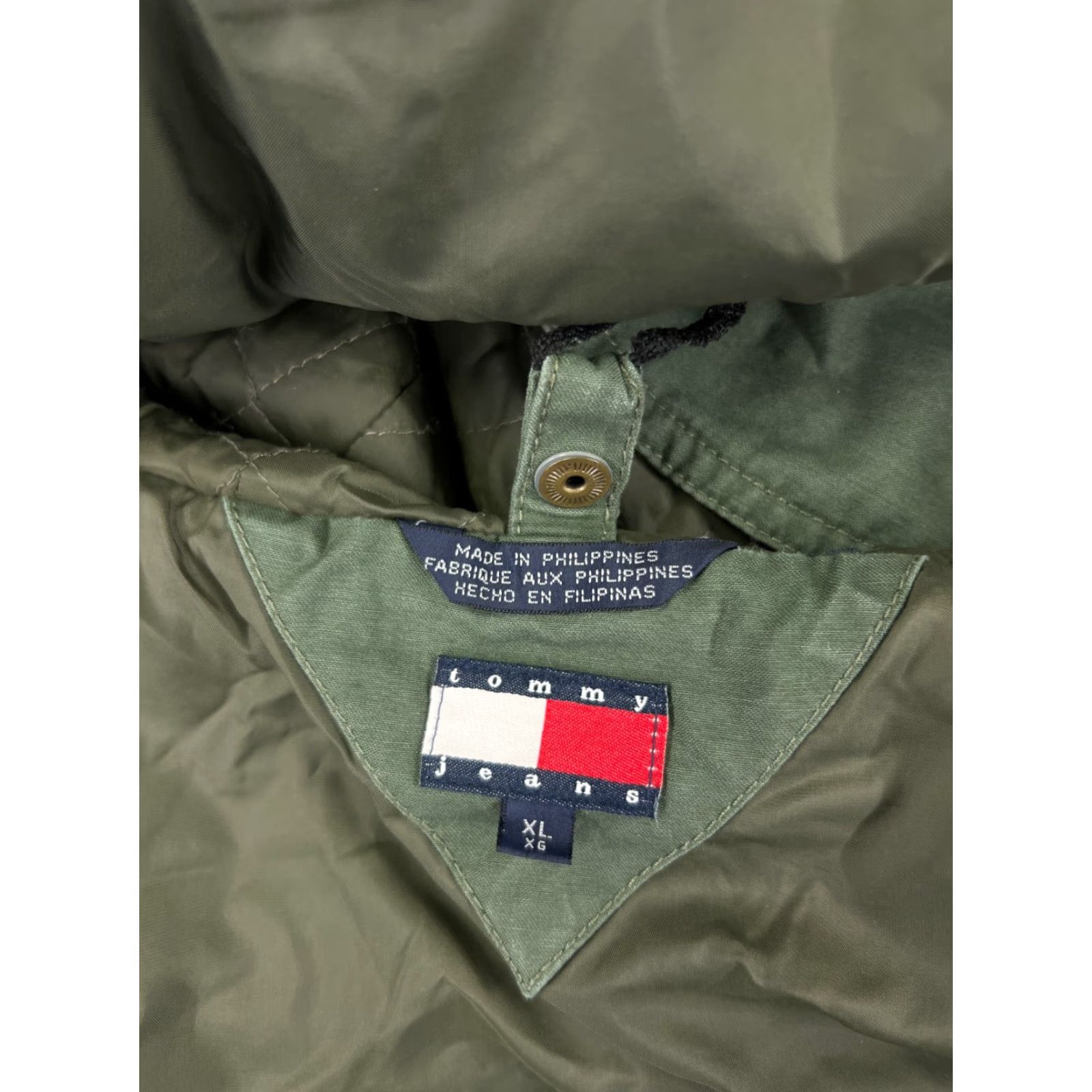 Tommy Hilfiger Tommy Hilfiger Jacket Womens XL Green Army Fleece 3-in-1 Full Zip Casual Pockets Long Sleeve Shell Cotton Nylon Lining Size XL / US 12-14 / IT 48-50 - 3 Thumbnail