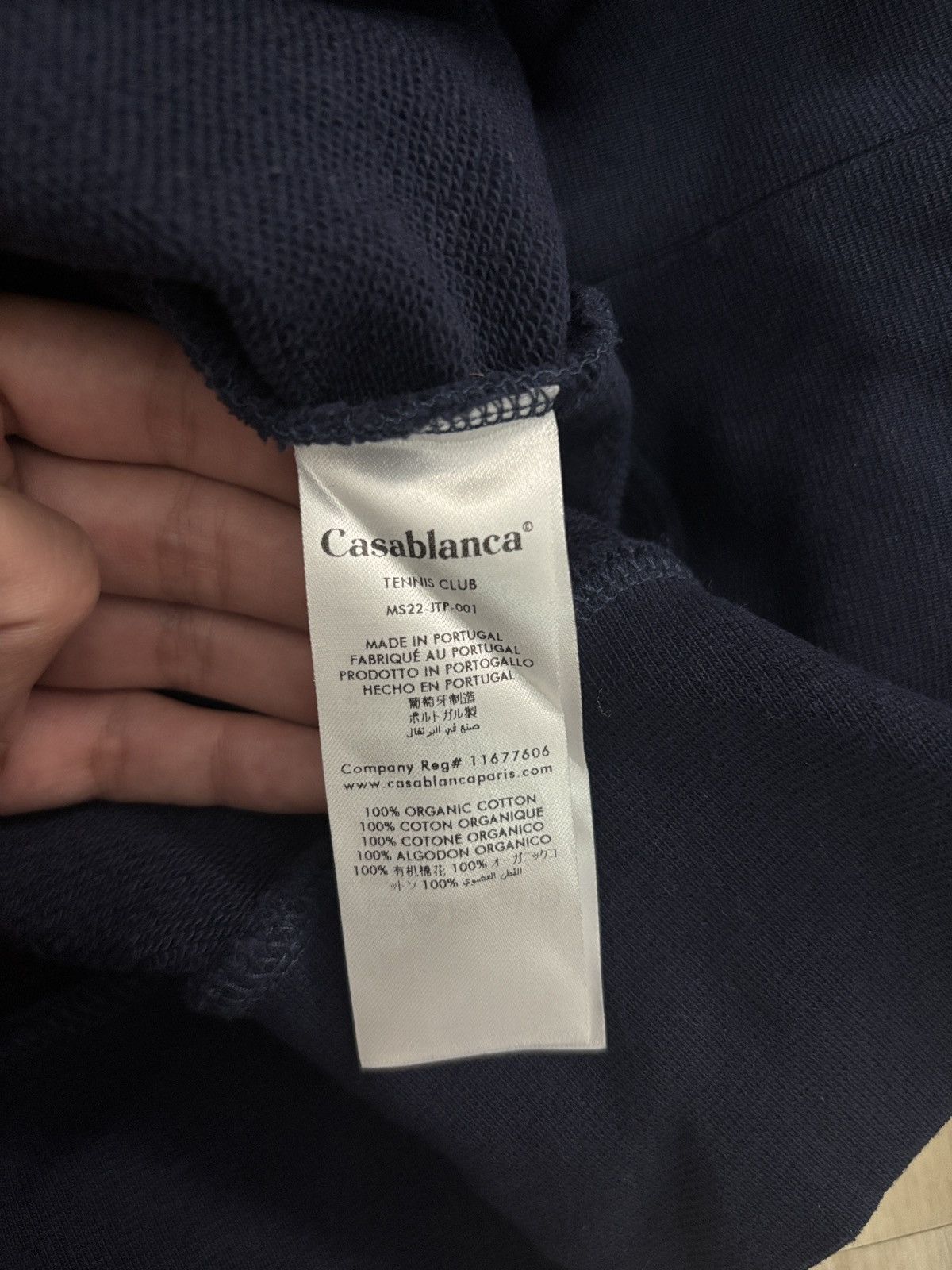 Casablanca Casablanca Navy Blue Crewneck Size US XS / EU 42 / 0 - 8 Thumbnail