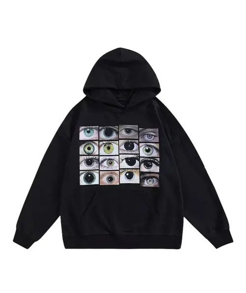 VIBE Streetwear Hip Hop Harajuku Eye Drug Sweatshirt Hoodie Size US L / EU 52-54 / 3 - 1 Thumbnail
