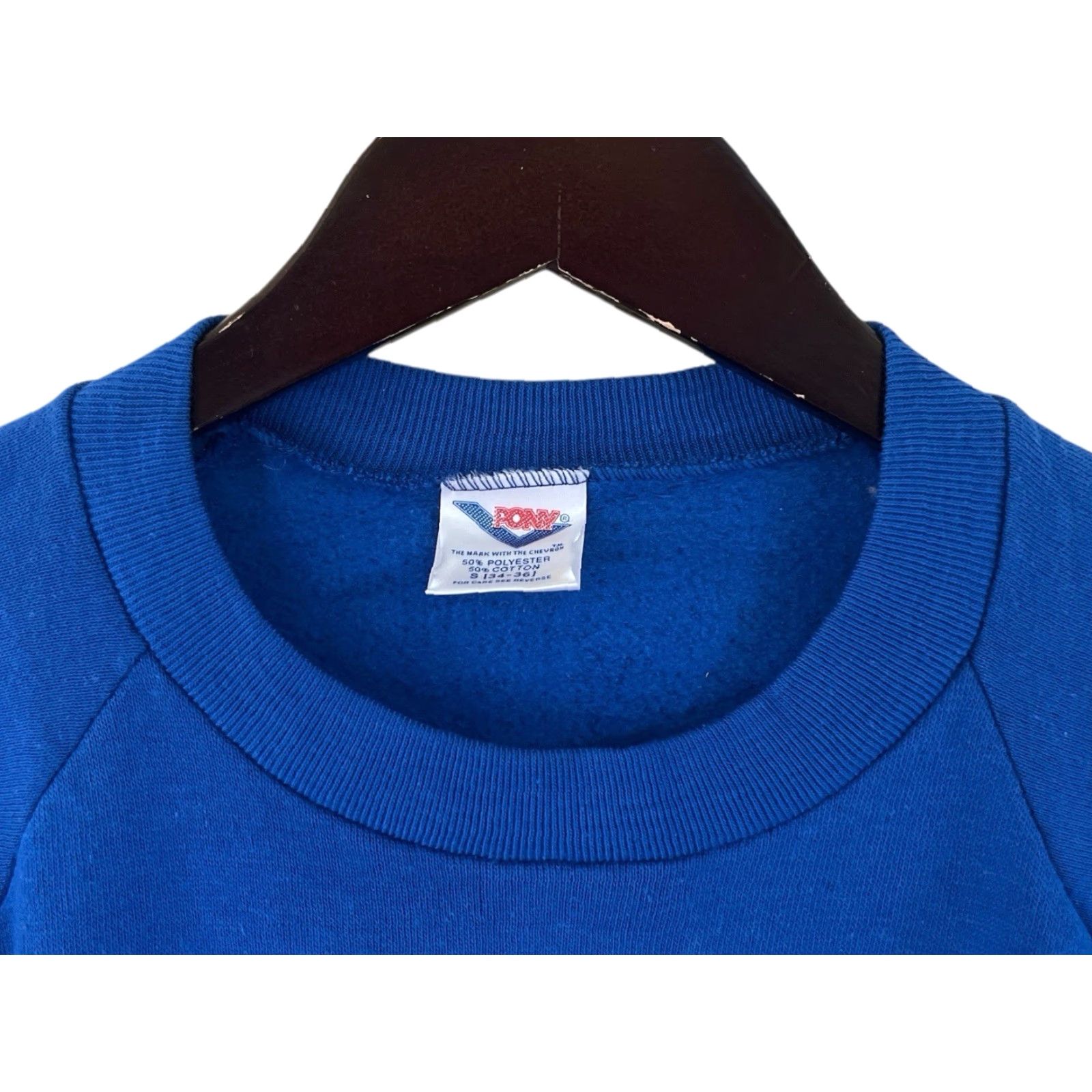 PONY VINTAGE PONY Sweatshirt Crewneck Mens Small Blue 80s Deadstock NWT Made in USA Size US S / EU 44-46 / 1 - 4 Thumbnail