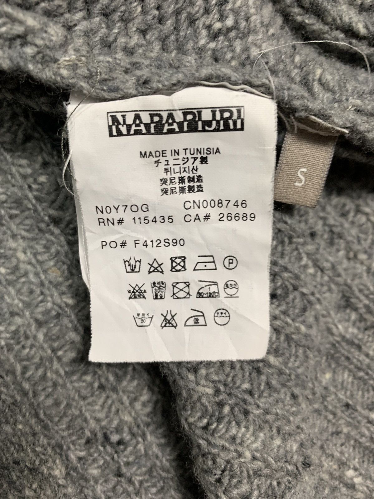 Martine Rose × Napapijri WOOL CABLE KNIT SWEATER Size US S / EU 44-46 / 1 - 6 Thumbnail