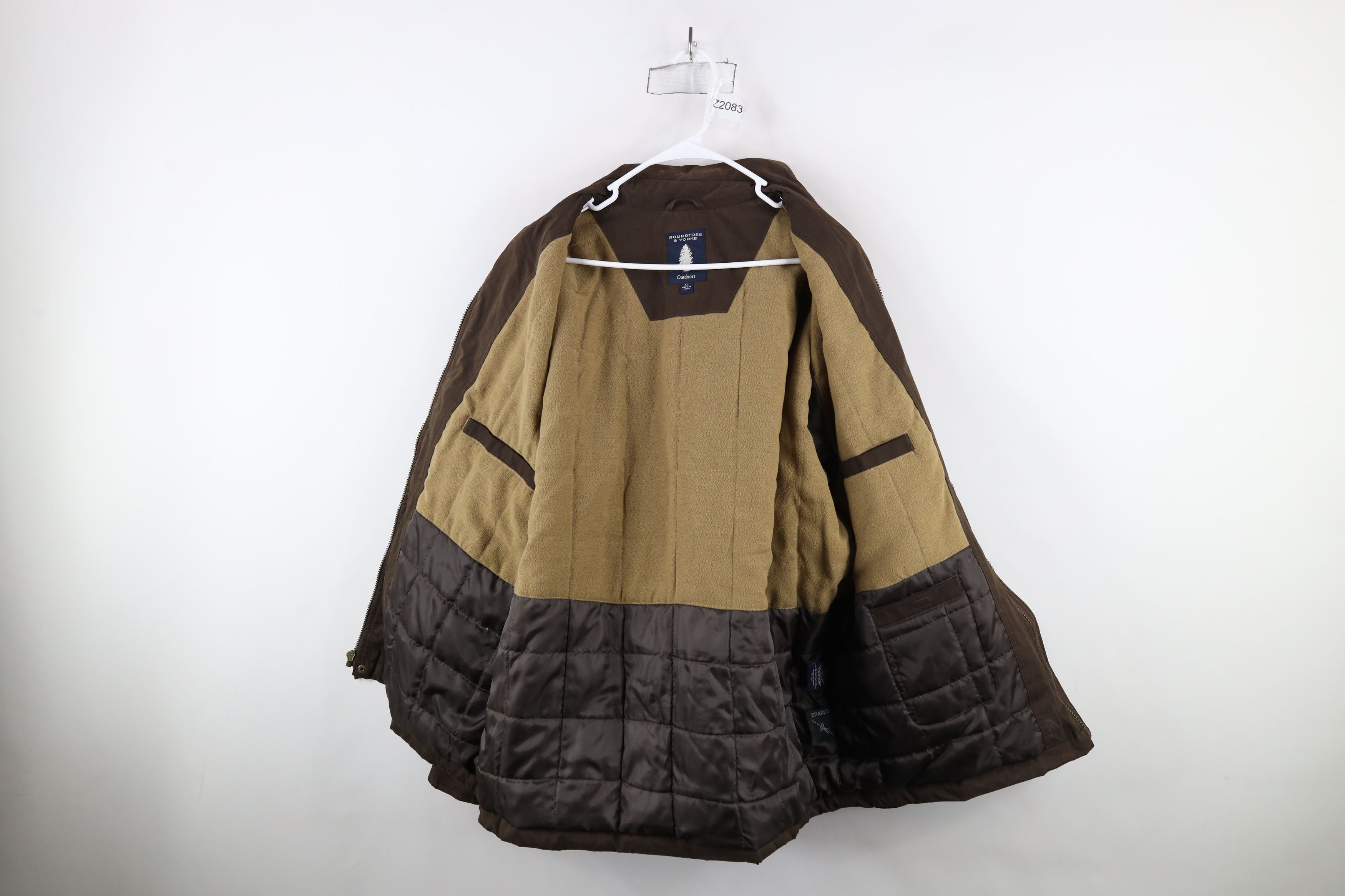 Vintage Vintage 90s Streetwear Lined Full Zip Collared Jacket Brown Size US XL / EU 56 / 4 - 9 Thumbnail