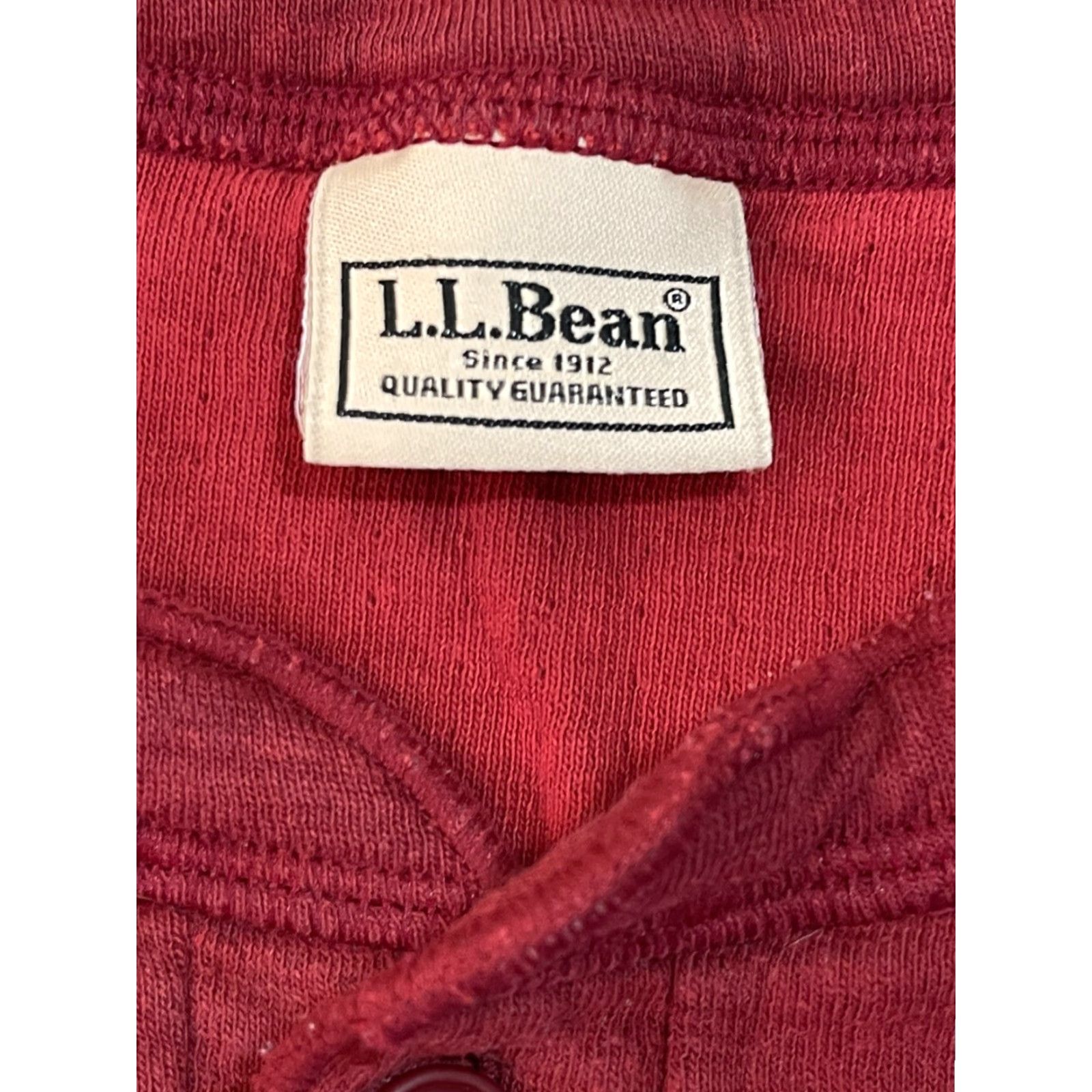 Vintage VINTAGE L.L. Bean River Driver Thermal Shirt Wool Blend Henley Red 90s Mens Size L Shirt Size US L / EU 52-54 / 3 - 3 Thumbnail