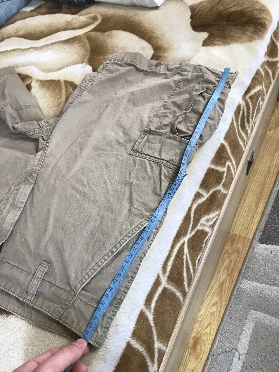 Carhartt × Vintage 🔥 Carhartt Mens Cargo Shorts Work Logo Distressed Vintage Size US 32 / EU 48 - 8 Thumbnail