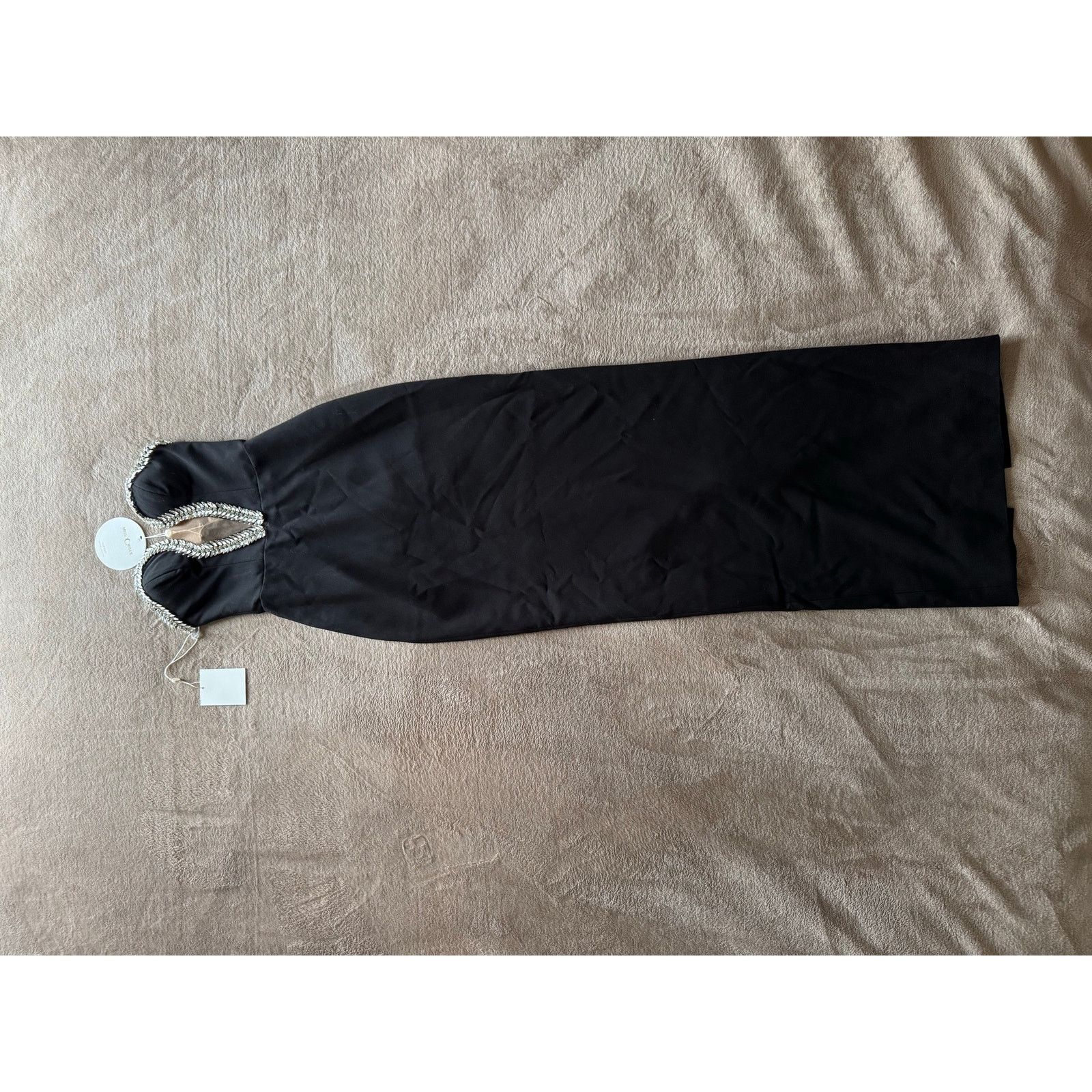 Full Circle Miss Circle Black Crystal Strapless Full Lengt Gala Dress Size XXS / US 00 / IT 34 - 10 Thumbnail