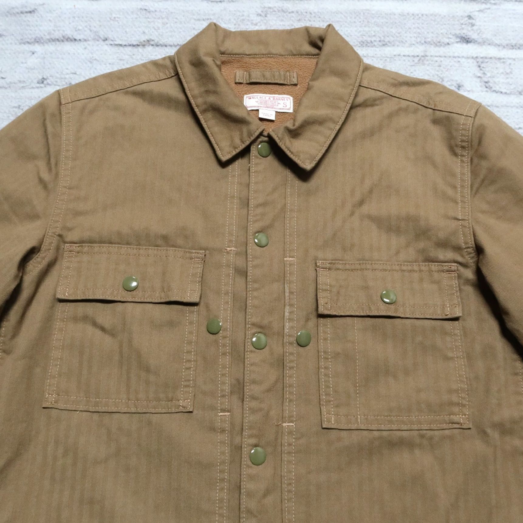 Wallace & Barnes J.Crew Wallace & Barnes Military Jacket Size Small Olive Drab Mens Size US S / EU 44-46 / 1 - 2 Thumbnail