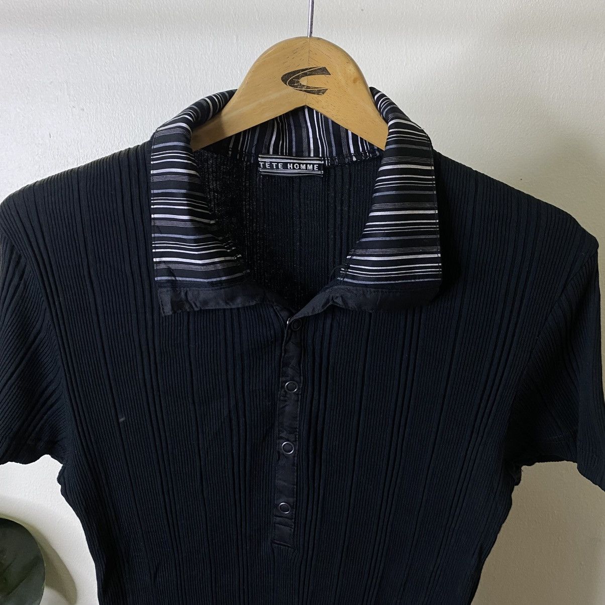 Tete Homme By Issey Miyake Avant Garde Polo T Shirt Size US S / EU 44-46 / 1 - 2 Thumbnail