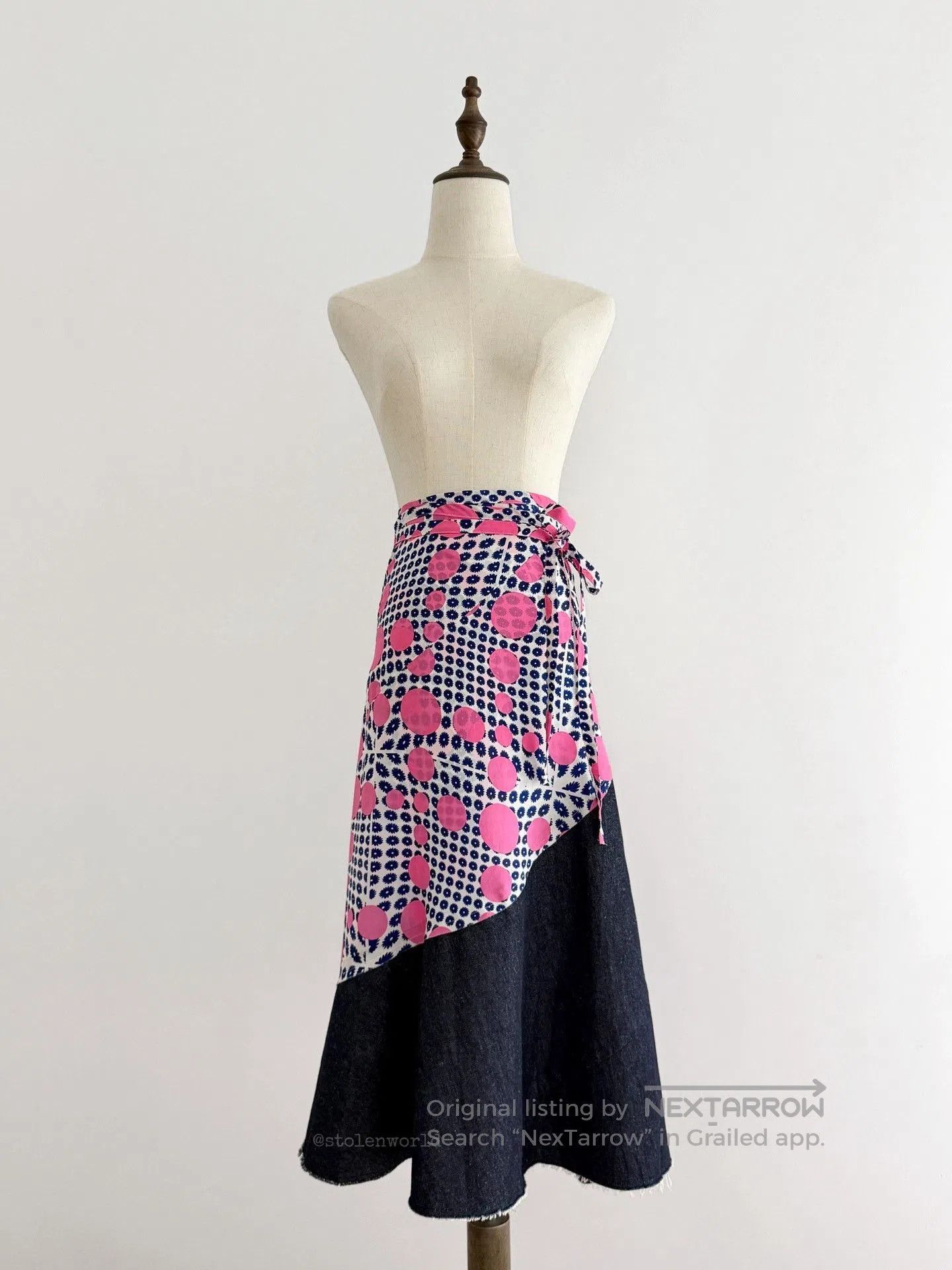 Comme des Garcons Comme des Garçons Polka Dot Wrap Skirt. Size 31" - 3 Thumbnail