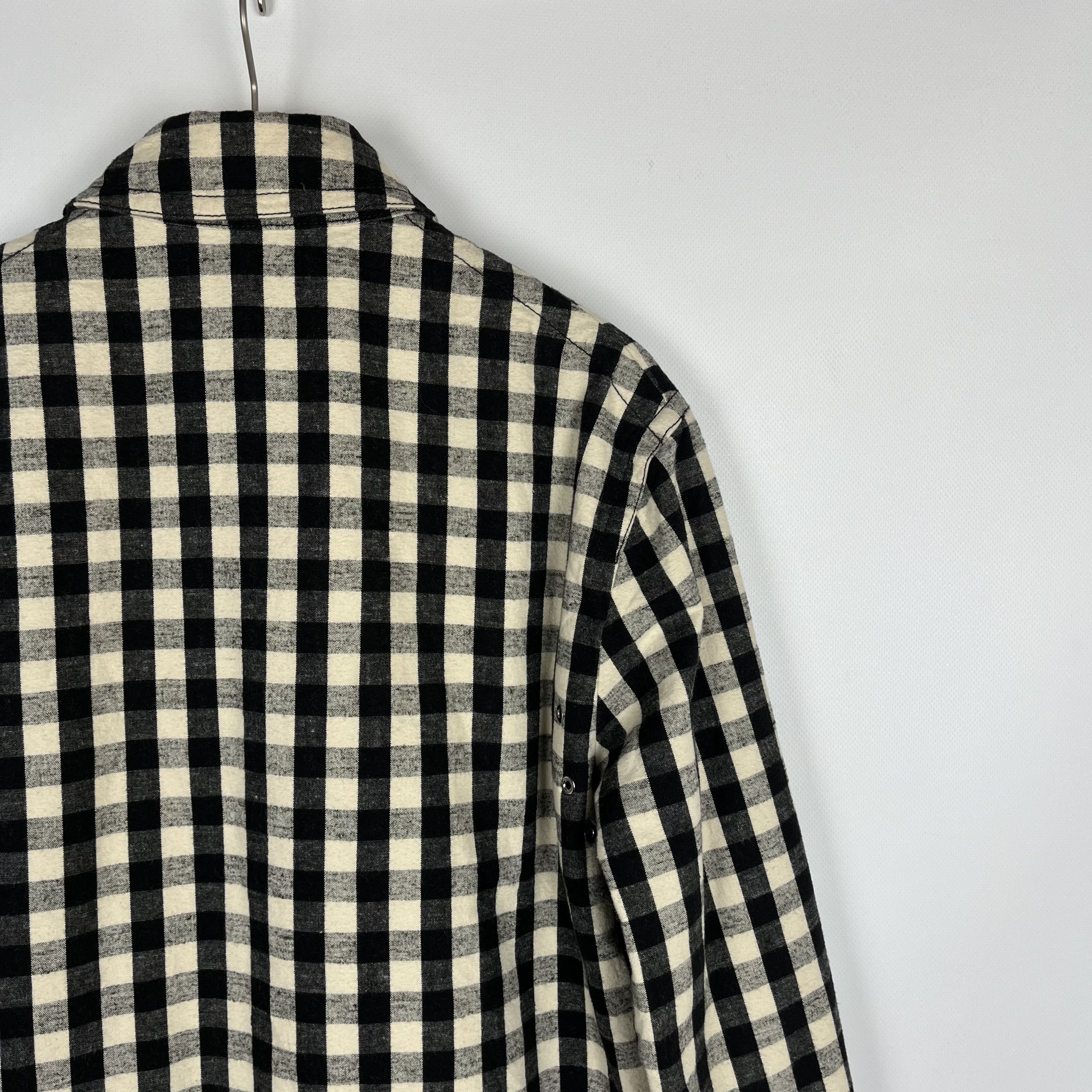 Helmut Lang Helmut Lang Oversized Gingham Flannel Overshirt Jacket Size XS / US 0-2 / IT 36-38 - 20 Thumbnail