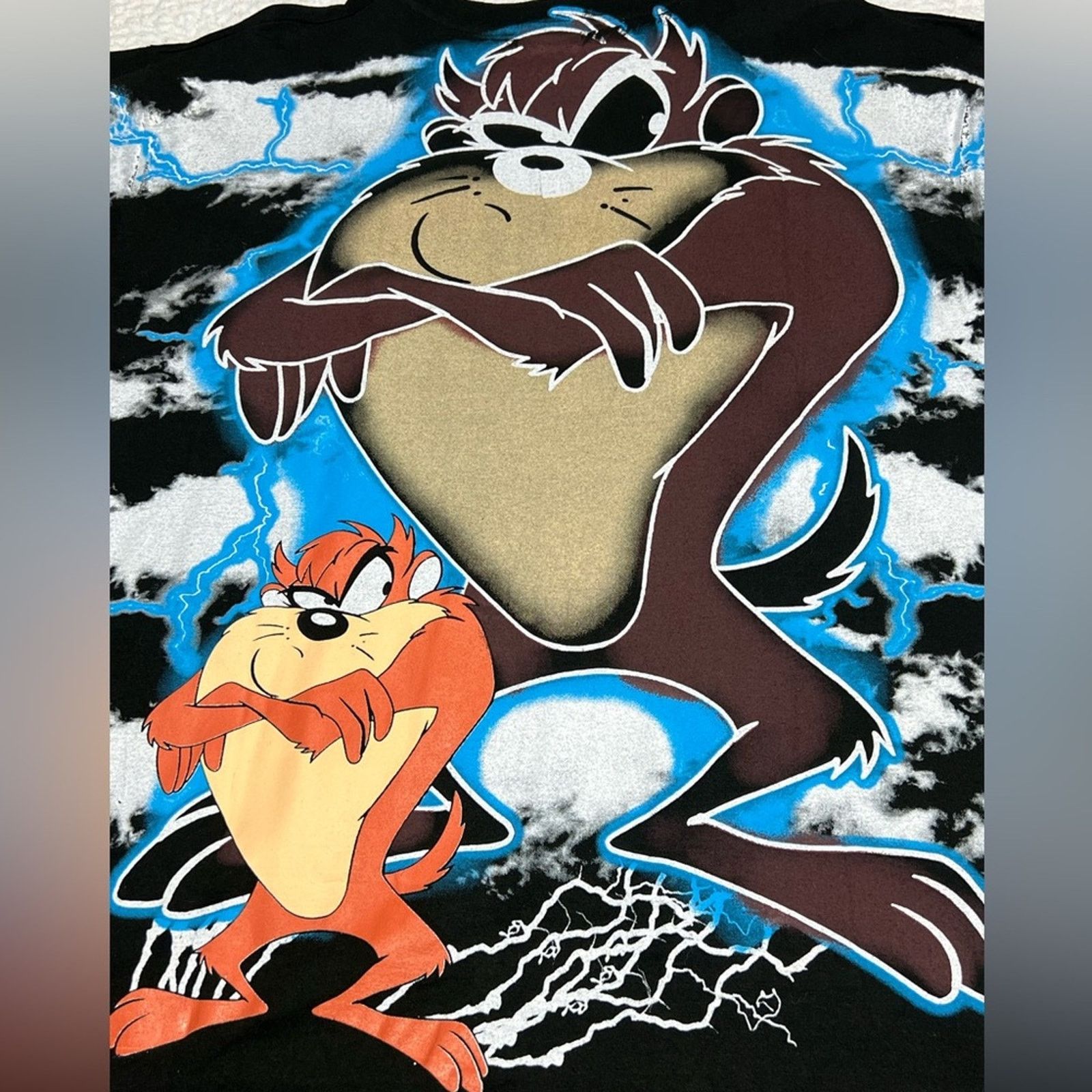 Other LOONEY TUNES TAZ AOP ALL OVER PRINT LIGHTNING SINGLE STITCH Size US XL / EU 56 / 4 - 5 Thumbnail