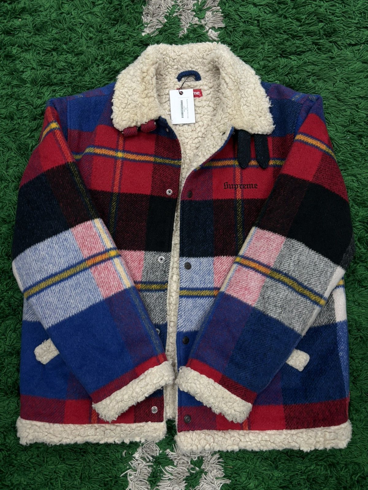 Pre-owned Supreme Multi Patchwork Jacket Large In Multicolor