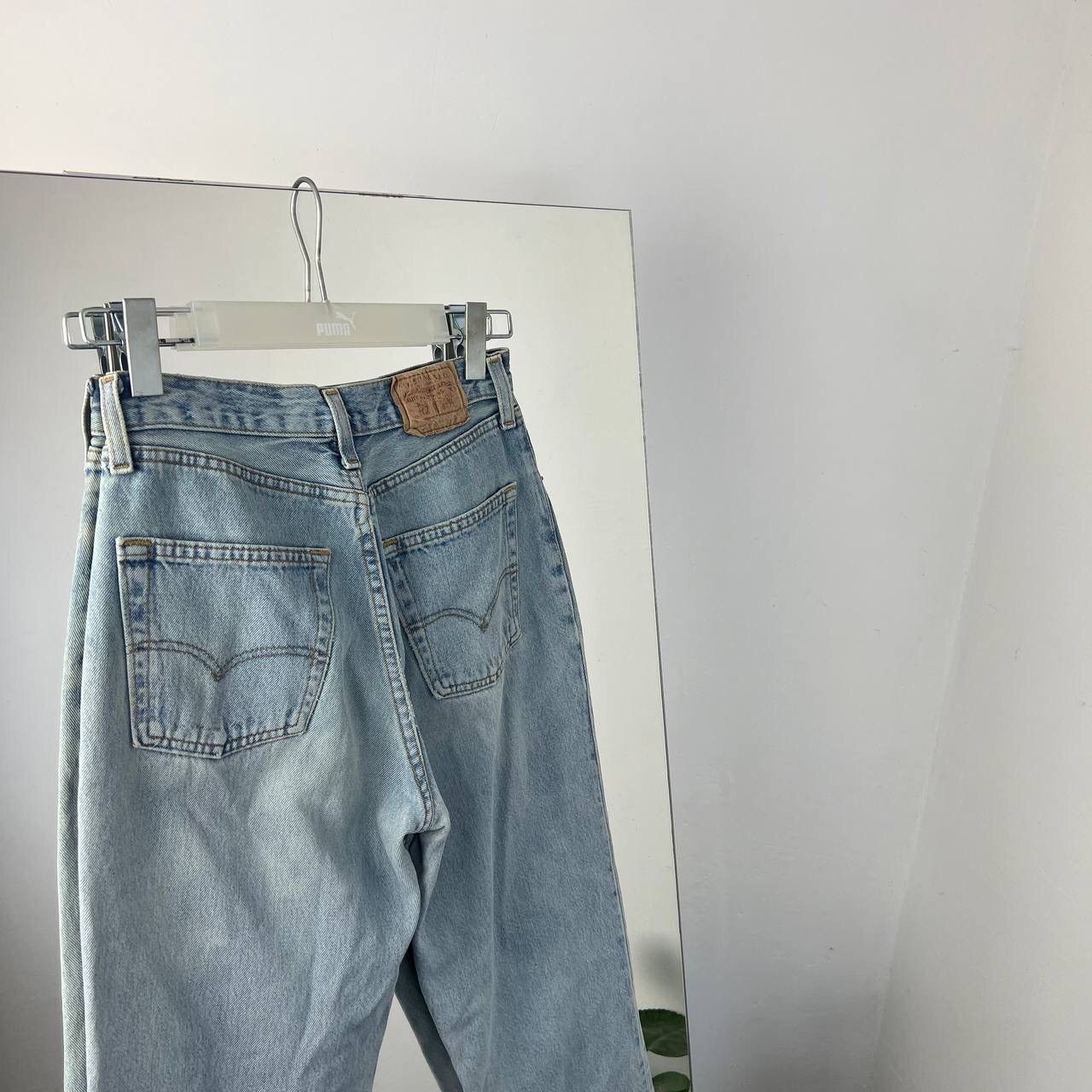 Levi's Crazy Rare Levi’s Vintage Archive Baggy Baby Blue Made In UK Size 29" - 3 Thumbnail