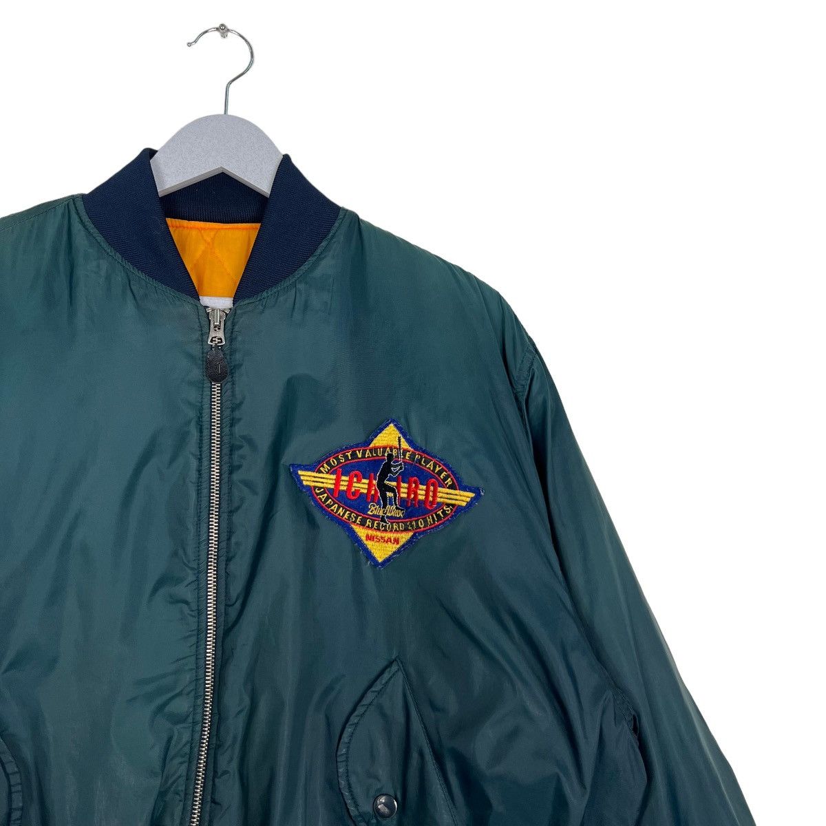 Japanese Brand 🔥 VINTAGE ICHIRO BLUEWAX BOMBER JACKET Size US M / EU 48-50 / 2 - 6 Thumbnail
