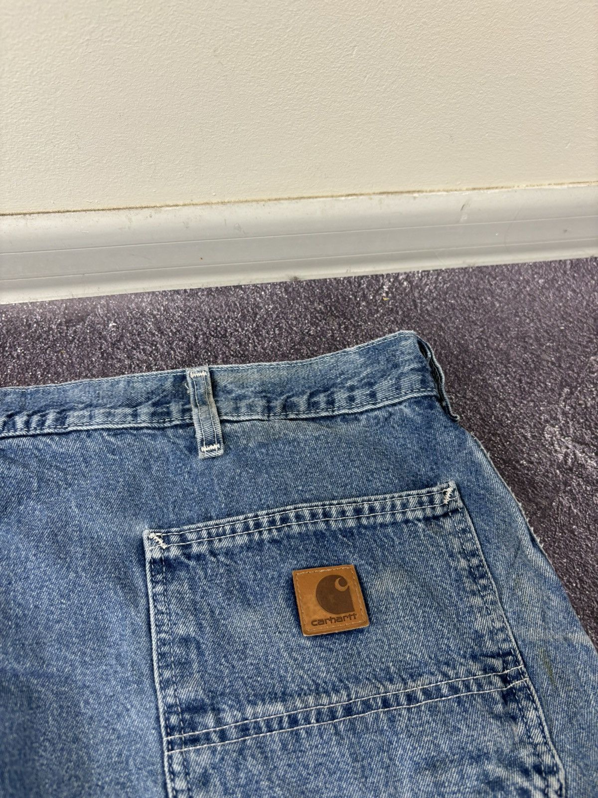 Carhartt Vintage Carhartt Loose Original Fit Blue Baggy Denim Jeans Size US 42 / EU 58 - 7 Thumbnail