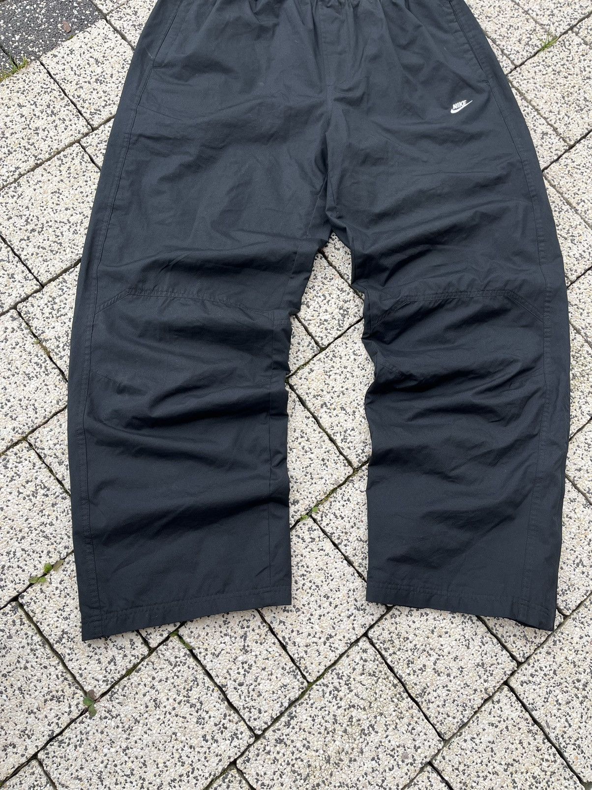 Nike × Vintage Nike Vintage Track Pants Nylon Y2K Drill Streetwear Swoosh Size US 36 / EU 52 - 4 Thumbnail