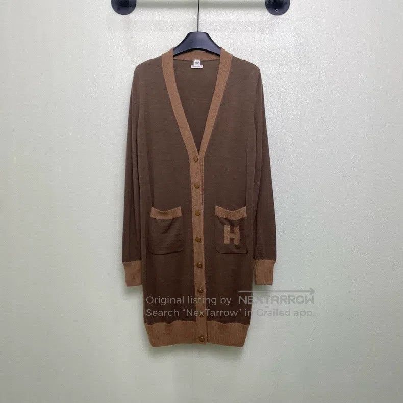 Hermes Hermes Long Knit Cardigan Size XS / US 0-2 / IT 36-38 - 1 Thumbnail