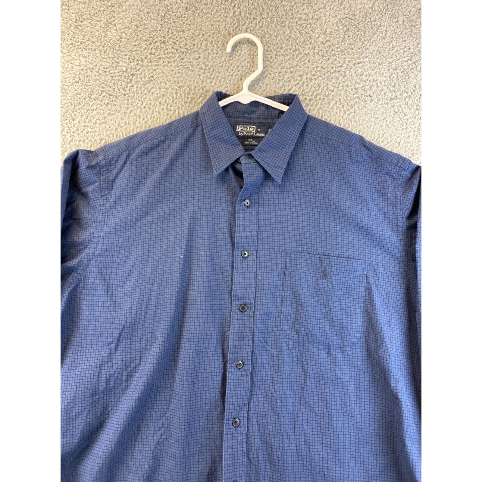 Polo Ralph Lauren VINTAGE Polo Ralph Lauren Shirt Adult XL Indigo Button-Up Casual Mens 80s 90s Classic Size US XL / EU 56 / 4 - 3 Thumbnail