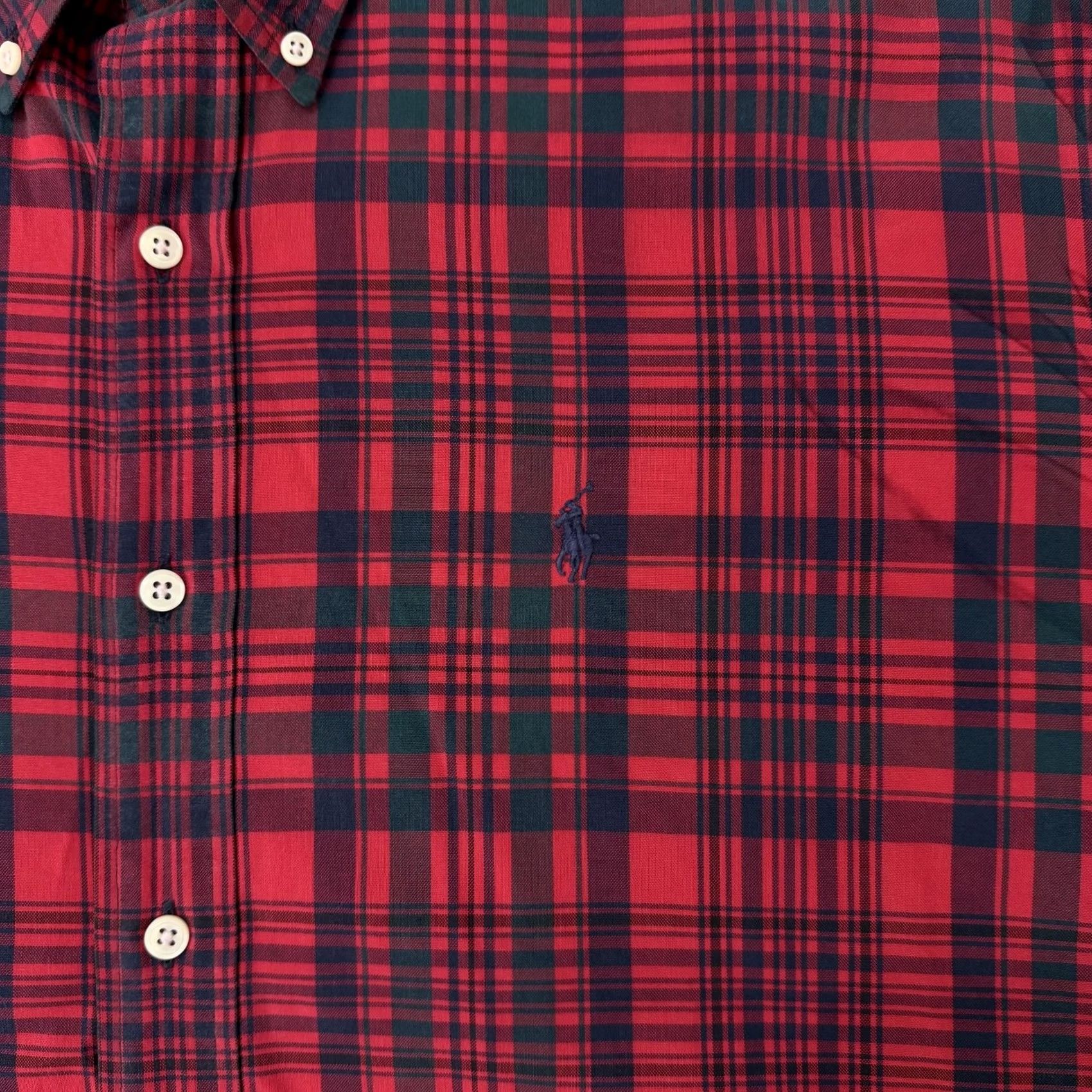 Ralph Lauren Ralph Lauren Blake Shirt Mens L Red Plaid Button-Down Long Sleeve Cotton Size US L / EU 52-54 / 3 - 3 Thumbnail