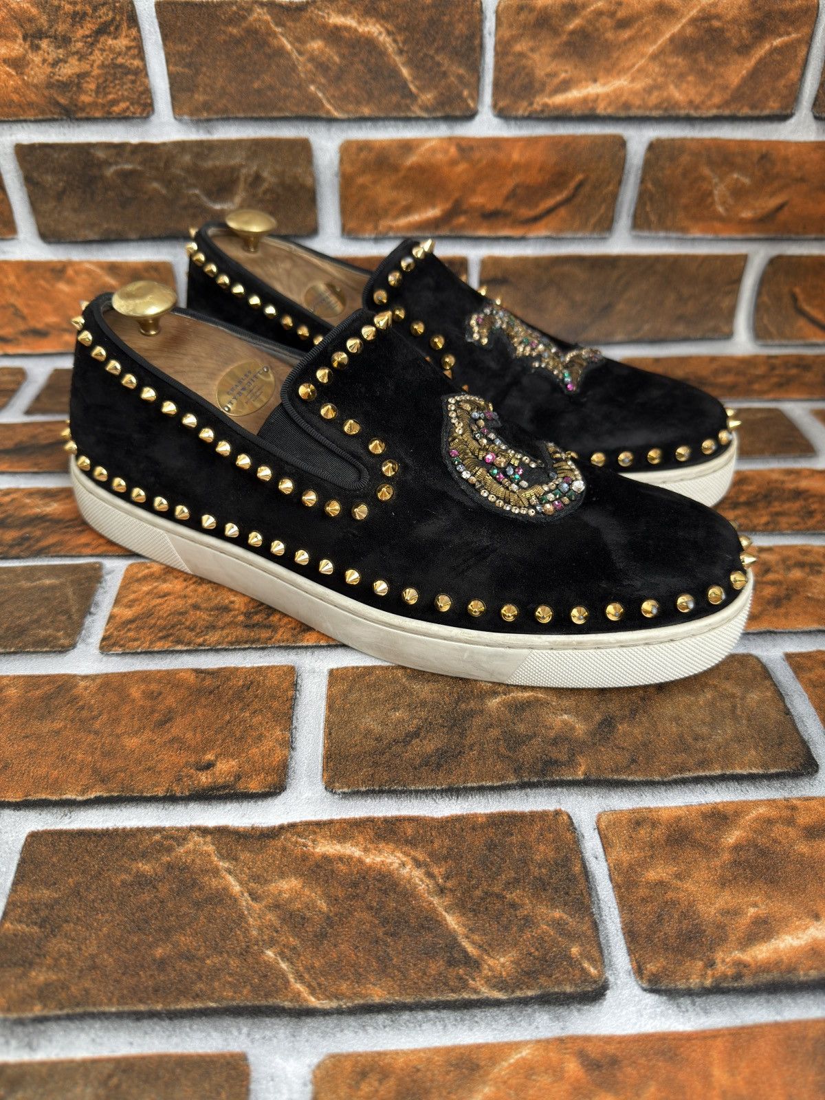 Christian Louboutin Spike boat flats Size US 10.5 / EU 43-44 - 1 Thumbnail