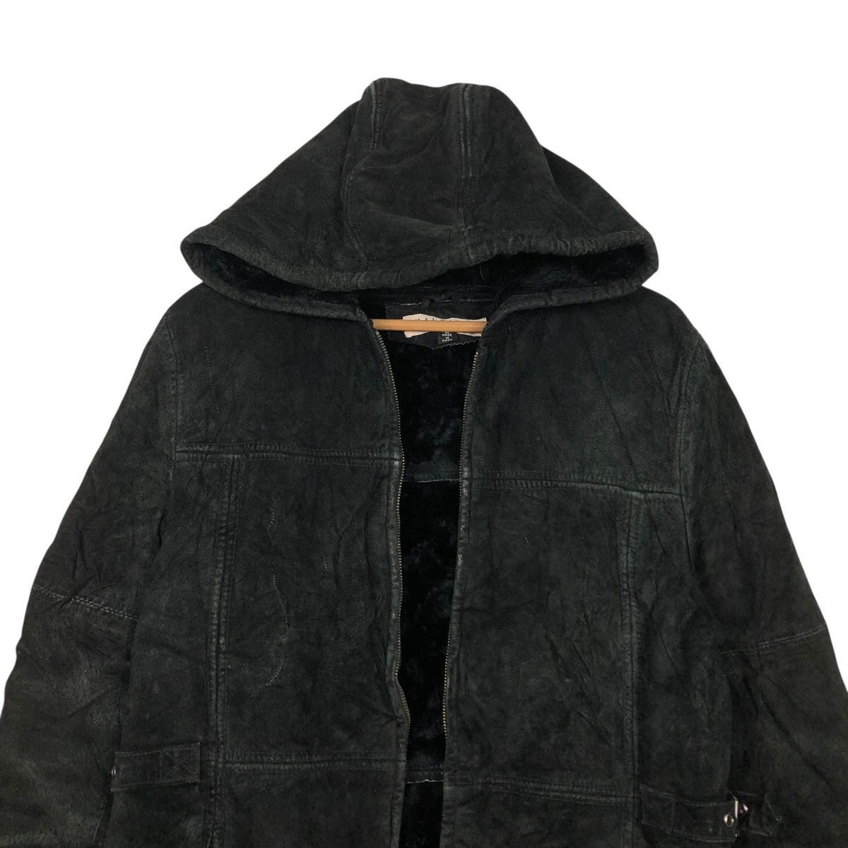 Japanese Brand 🔥VINTAGE LEATHER JACKET FUR BLANKET MAURICES ISSEY MIYAKE Size US M / EU 48-50 / 2 - 5 Thumbnail