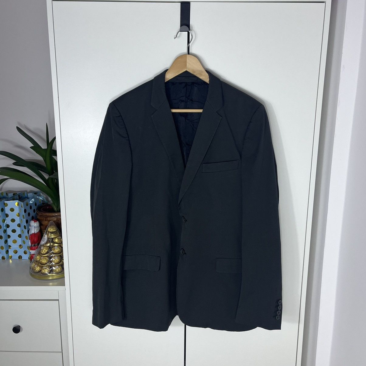 Cos COS Black Blazer Jacket Classic Formal Luxury Designer Size 52R - 1 Thumbnail