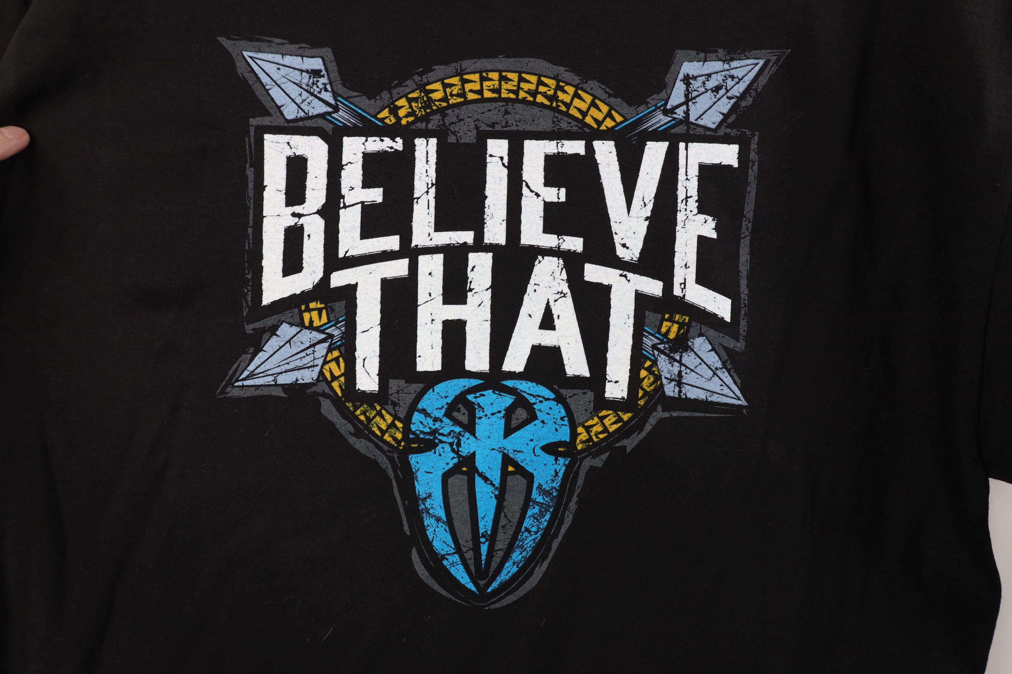 Vintage Vintage Y2K WWE WWF Reigns Empire Wrestling T-Shirt Black Size US M / EU 48-50 / 2 - 13 Thumbnail