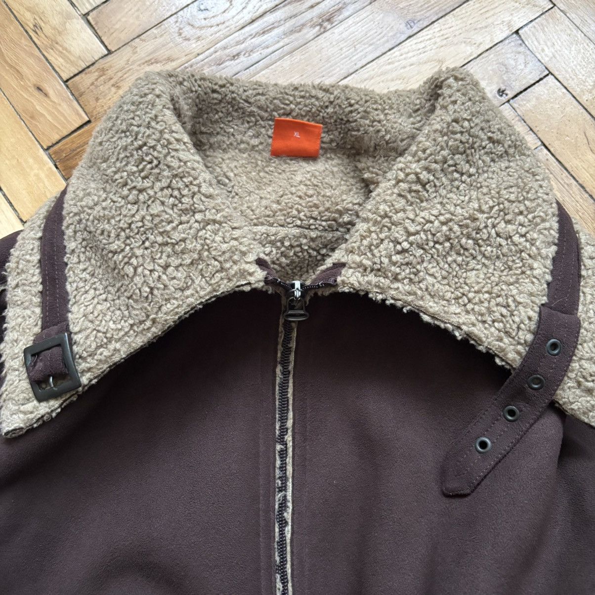 Hysteric Glamour Vintage Hugo Boss Sheepskin Coat Jacket Size US XL / EU 56 / 4 - 4 Thumbnail