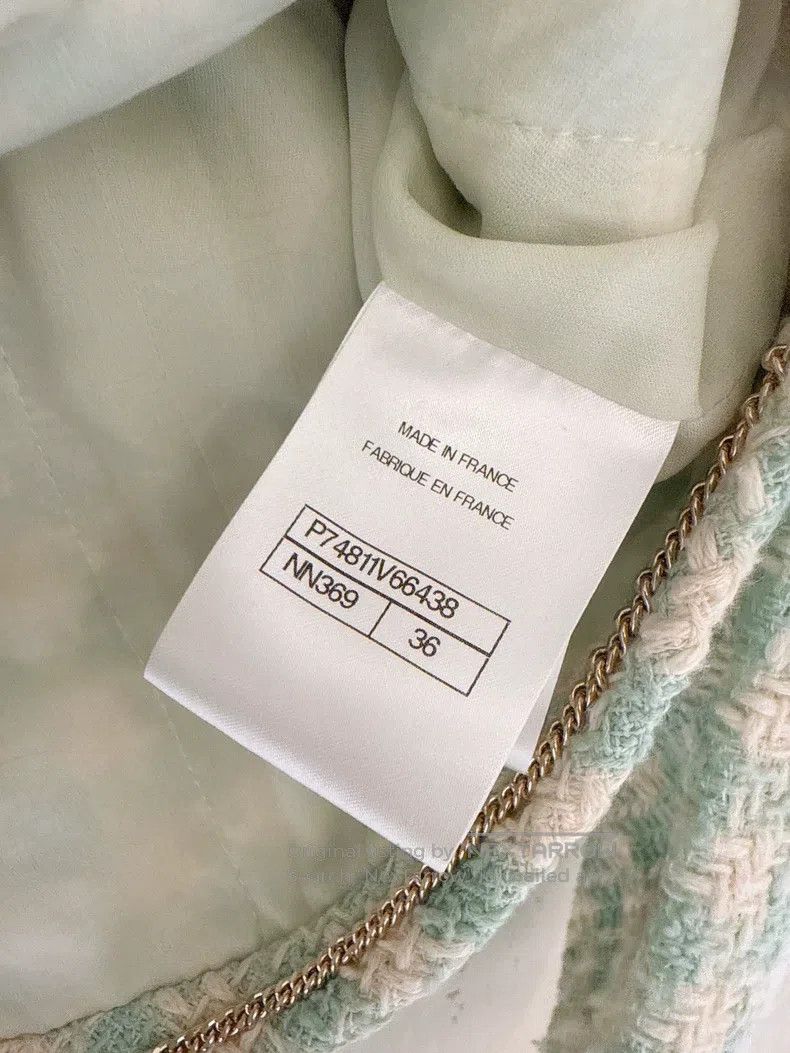 Chanel Chanel 23S spring and summer mint green thousand-bird chec Size XS / US 0-2 / IT 36-38 - 8 Thumbnail