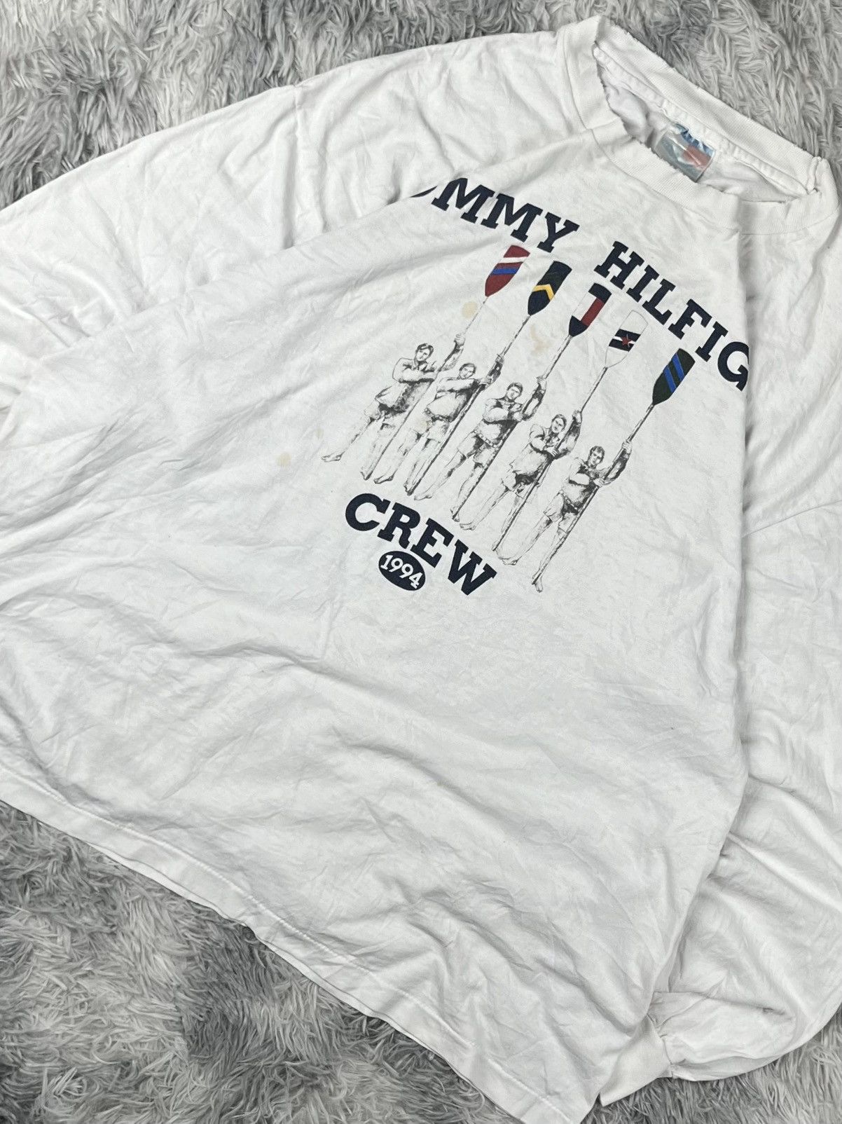 Tommy Hilfiger Vintage Tommy Hilfiger Long sleeve T-shirt Size US L / EU 52-54 / 3 - 3 Thumbnail