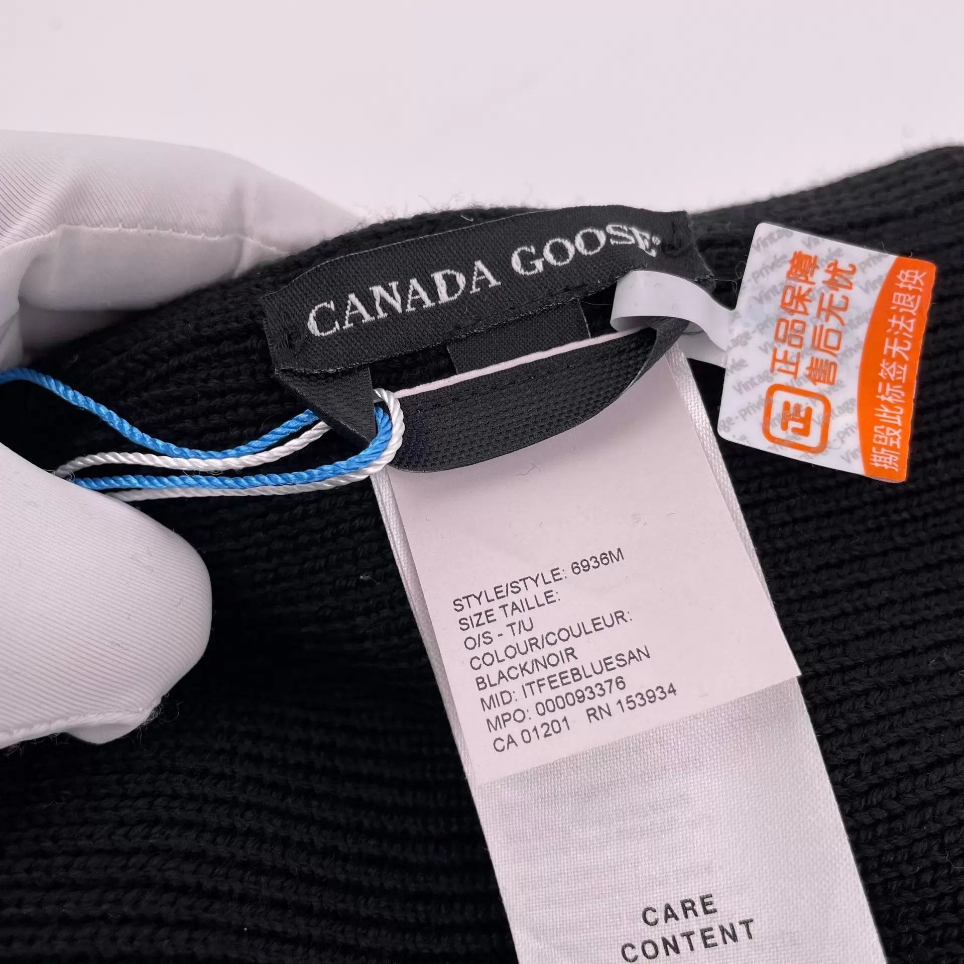 Canada Goose Canada Goose Knit Wool Beanie Black O/S Size ONE SIZE - 5 Thumbnail