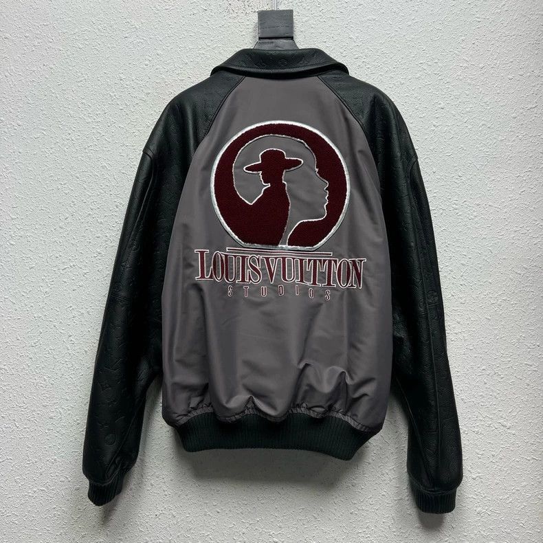 Louis Vuitton Louis Vuitton Baseball Jacket with Monogram Print-2506 Size US L / EU 52-54 / 3 - 2 Thumbnail